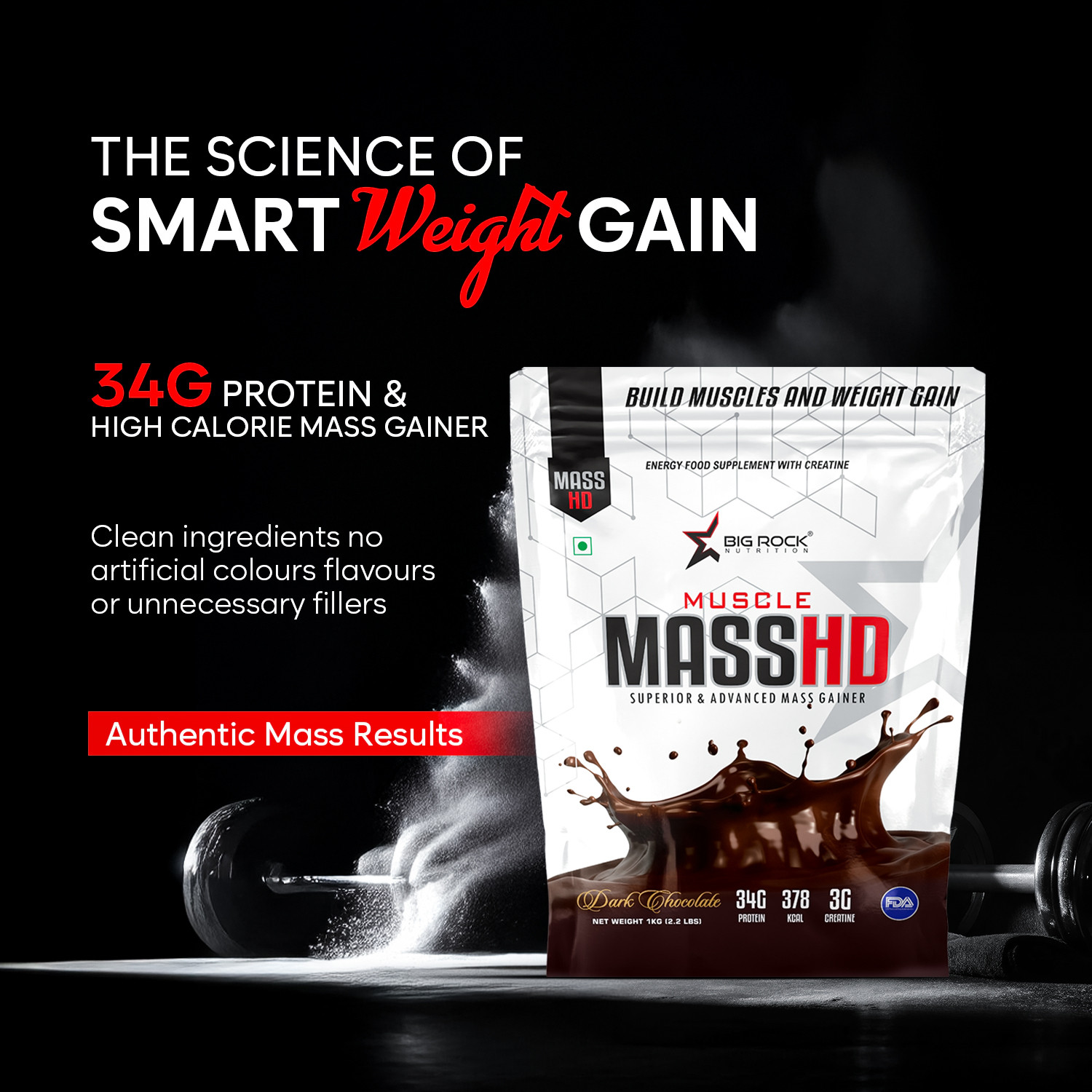 Image of BIG ROCK NUTRITION Advance Mass HD Gainer Weight Gainers /Mass Gainers