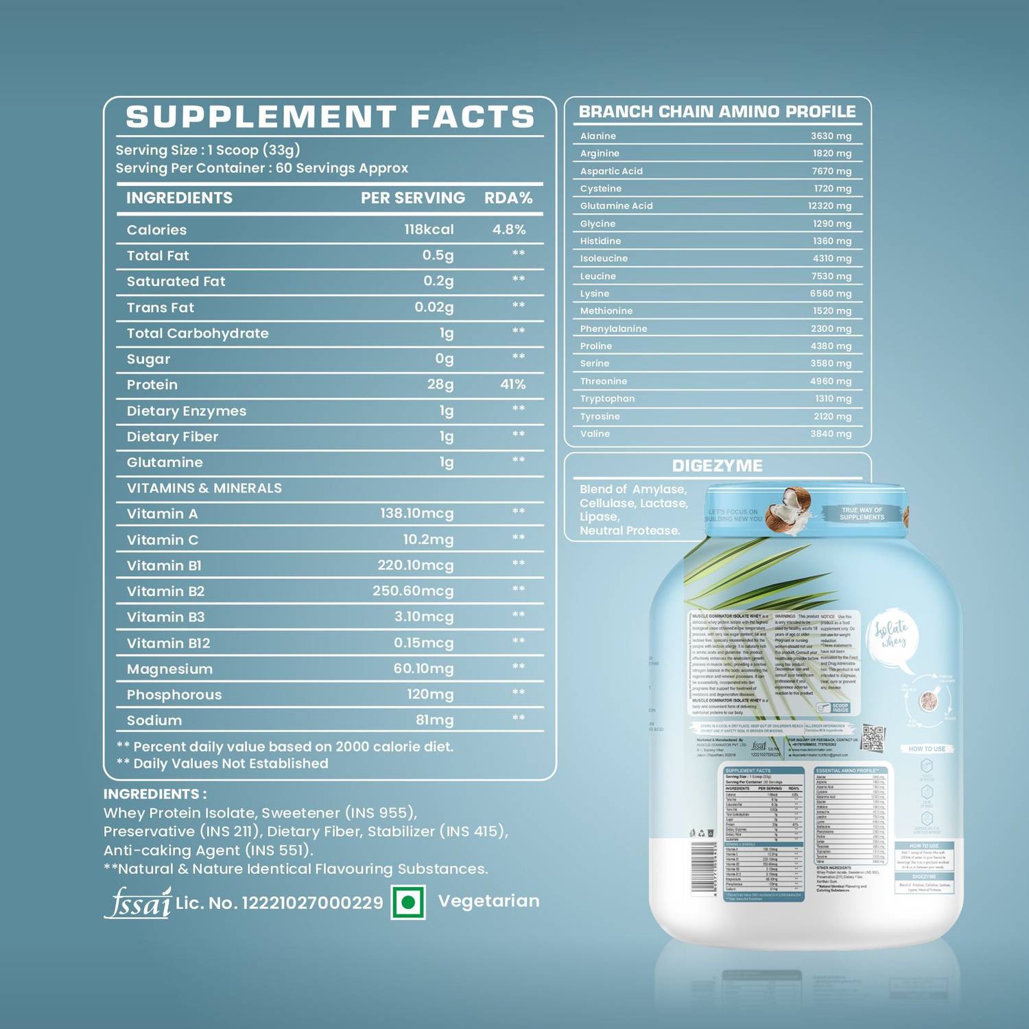 Muscle Dominator Isolate Whey Protein - Image 3