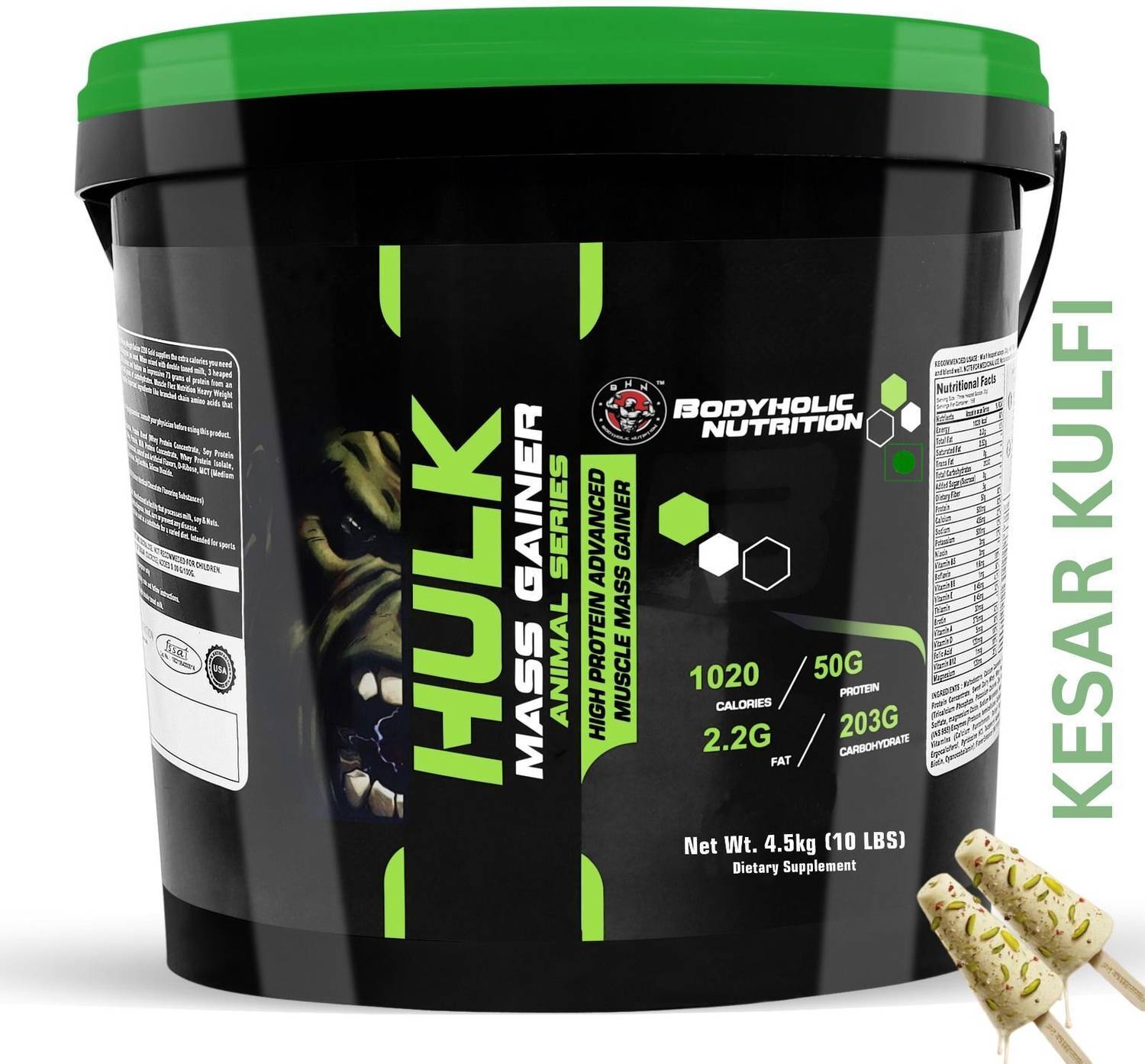 BN BAGRI NUTRITION HULK MASS GAINER 2.72 kg