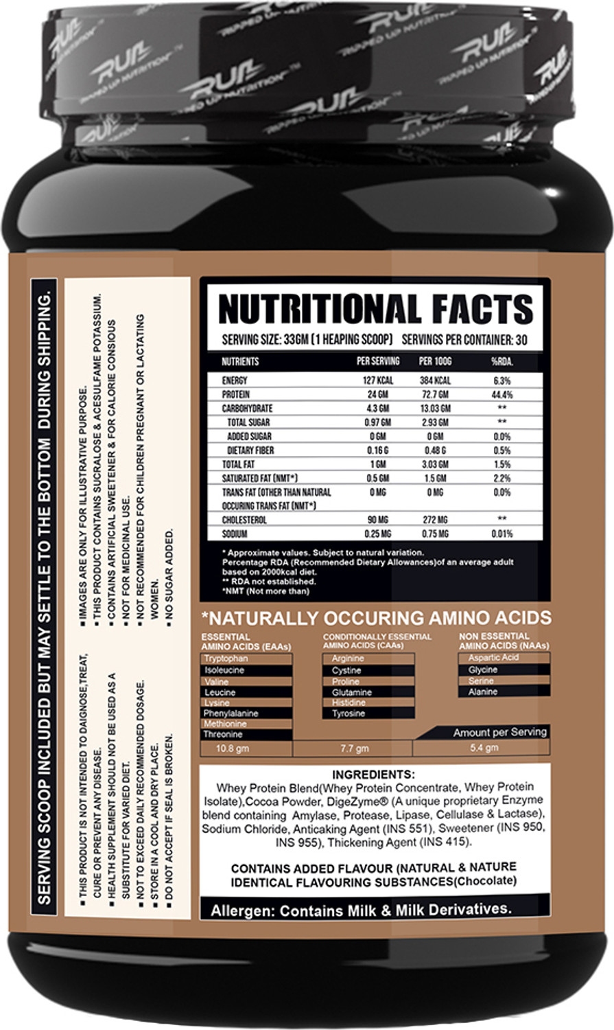 Image of Ripped Up Nutrition Whey Pro(TRUSTIFIED)-24GM Protein-Low Carbs ,Digestive Enzimes Whey Protein
