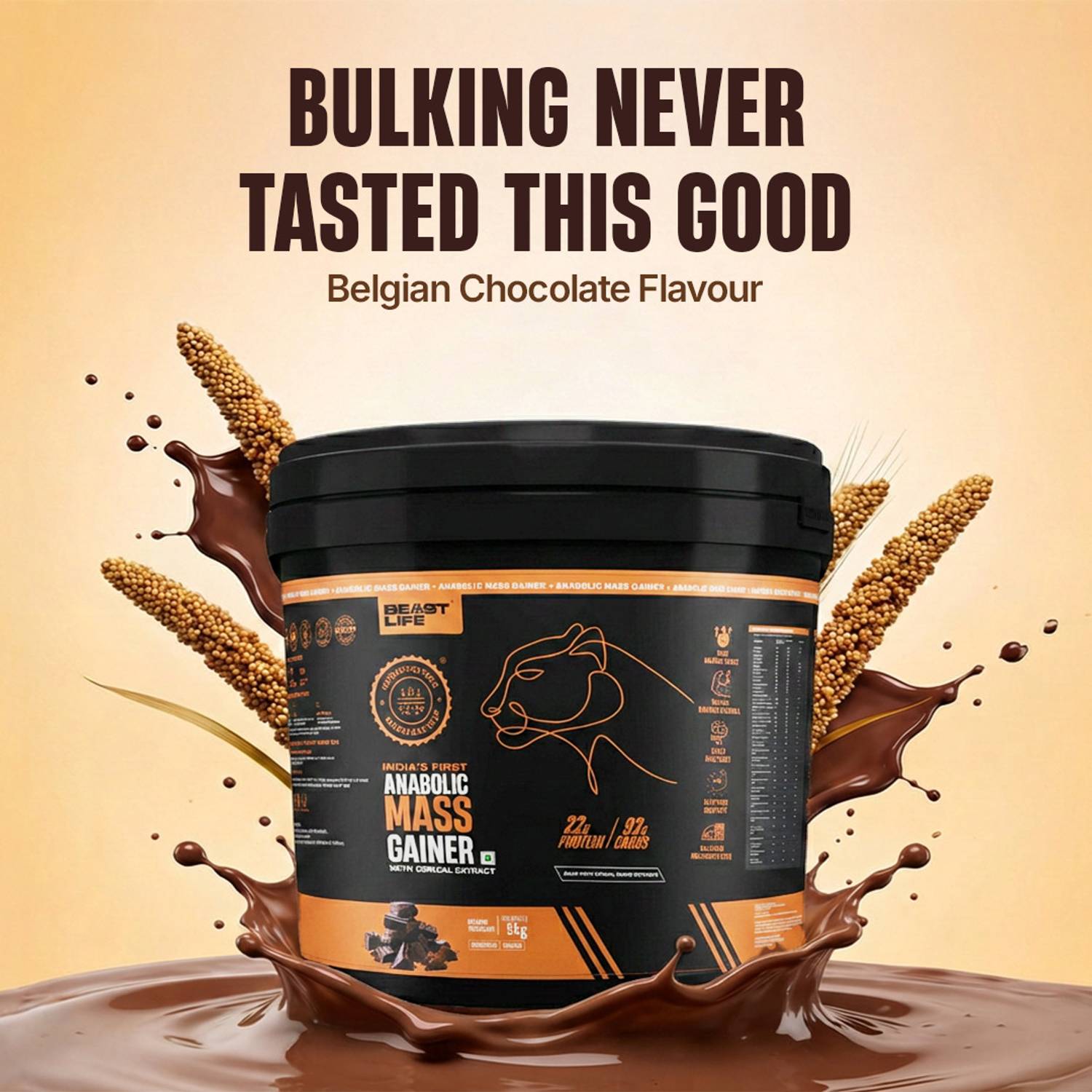 BeastLife High Protein Weight Gainer No Maltodextrin 1kg - Image 2