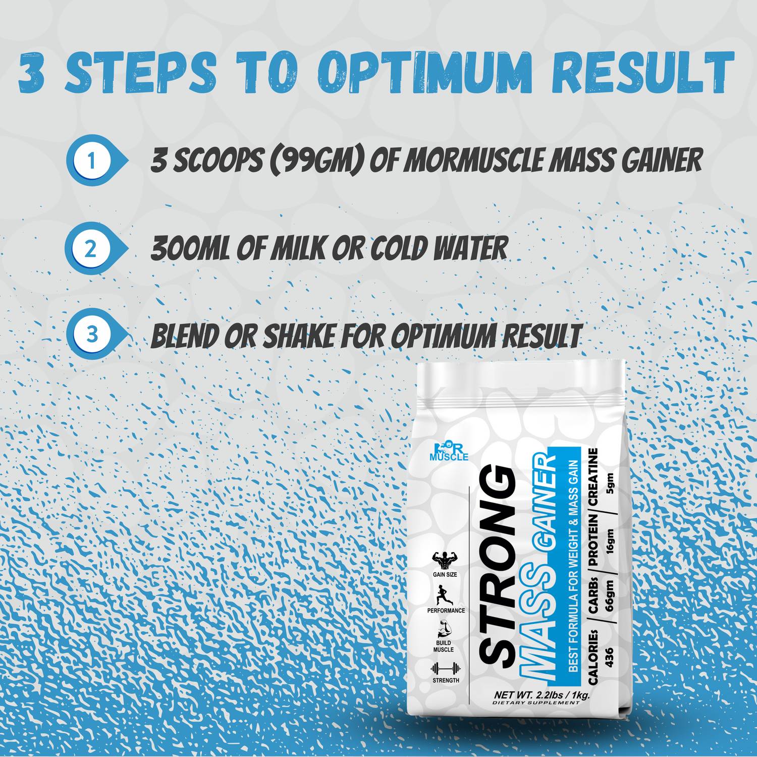 Mormuscle Strong Gainer 16g Protein 5g Creatine - Image 3