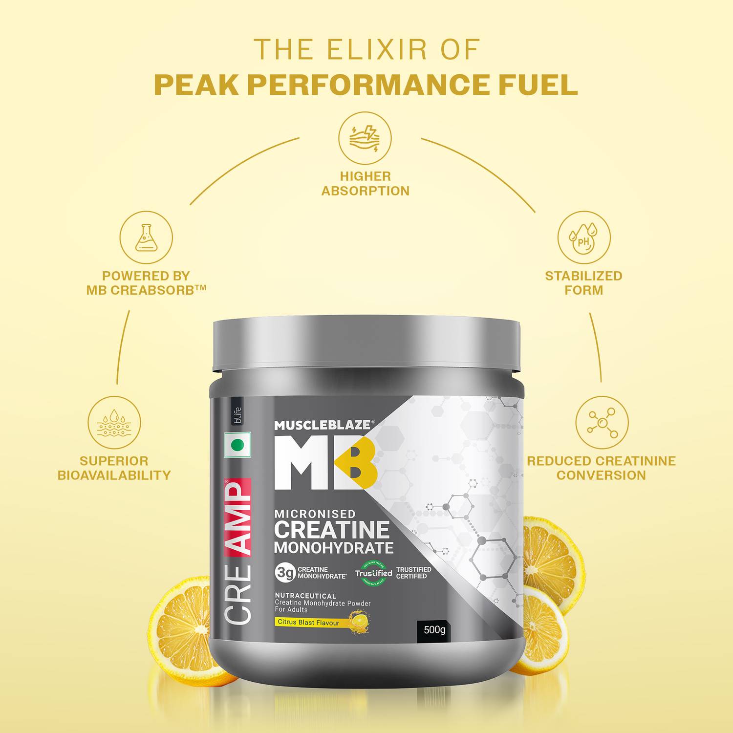 MUSCLEBLAZE Micronised Creatine Monohydrate 200g - Image 3