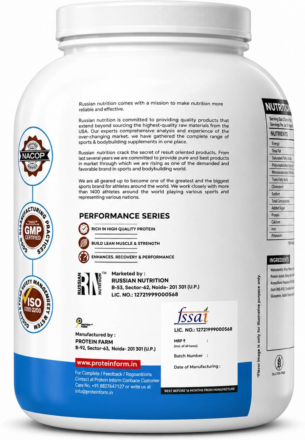 ProteinFarm Freak Gain Kulfi Flavour Weight Gainer - Image 3