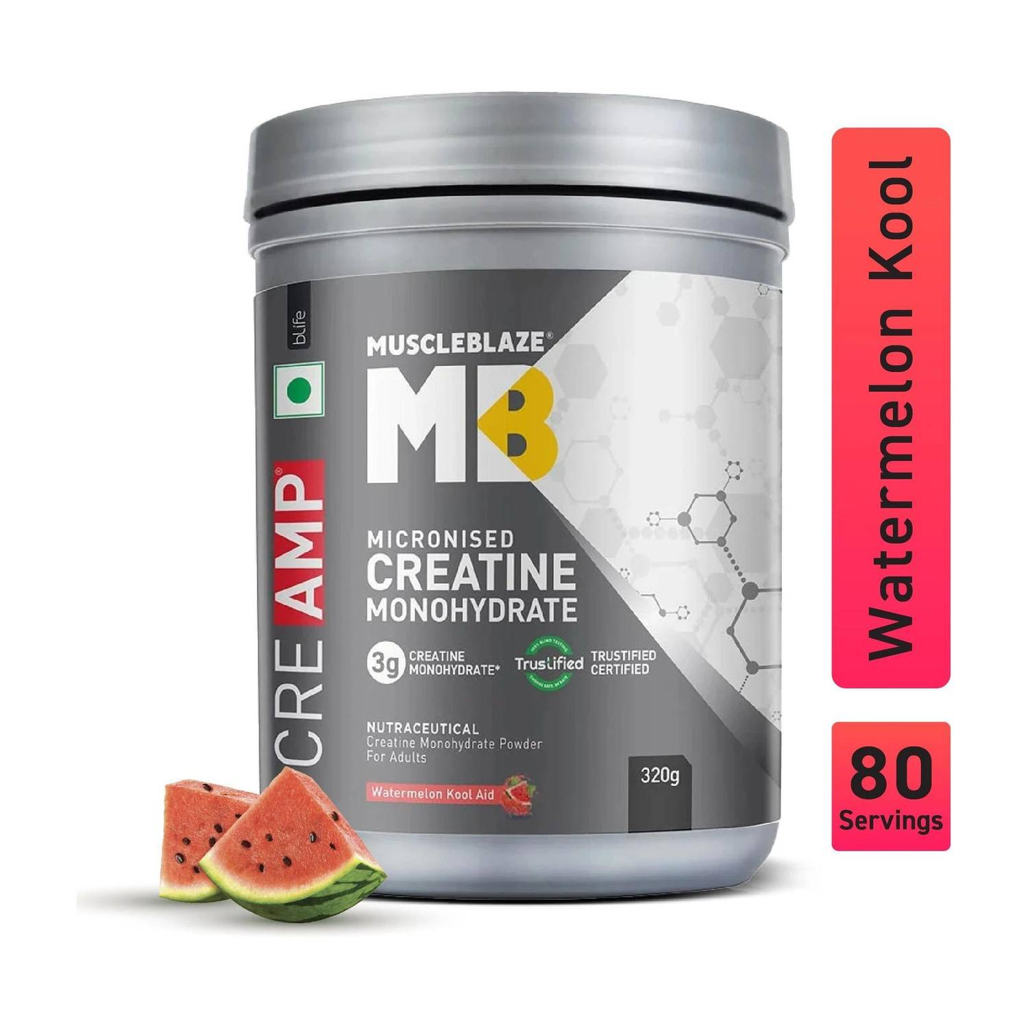 MUSCLEBLAZE Micronised Monohydrate Creatine 320g - Image 1