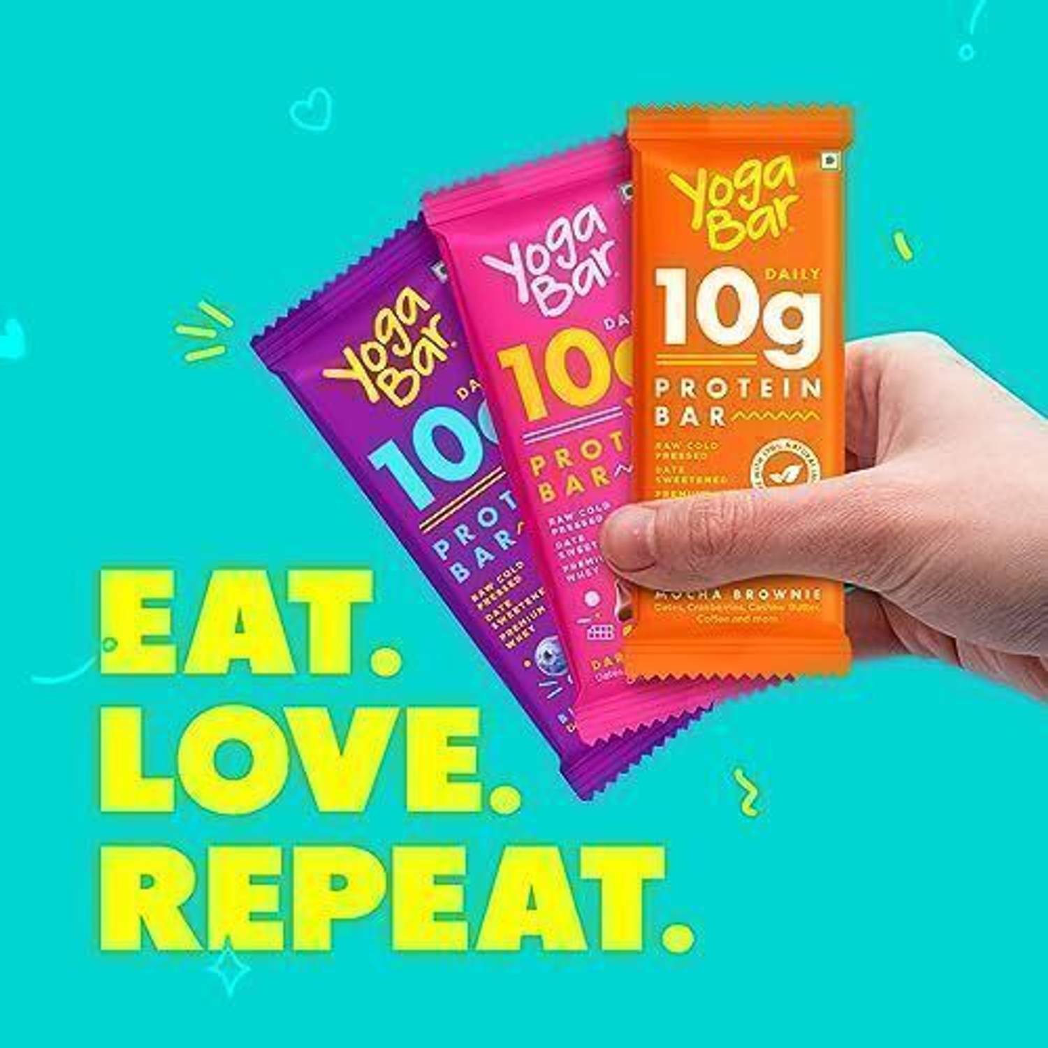 Yogabar 10 g Protein Bar Variety Pack, Gluten-Free, Healthy Snack... more