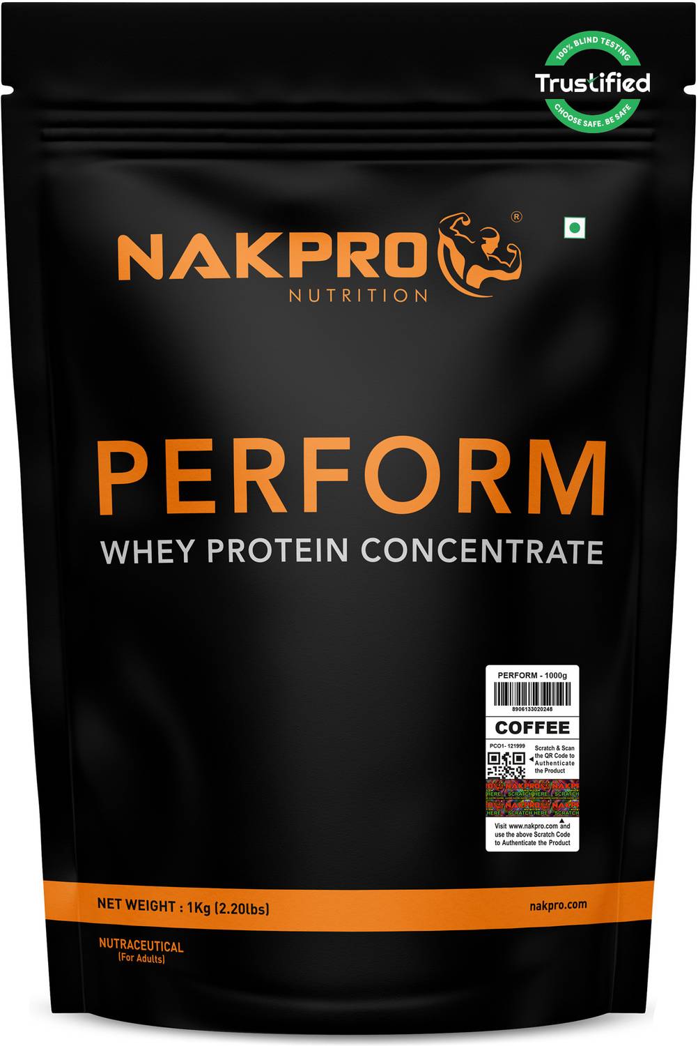 Nakpro Perform Whey Protein, Coffee, 1 kg (30 Servings) at ₹2,089 (42% Off) – Flipkart