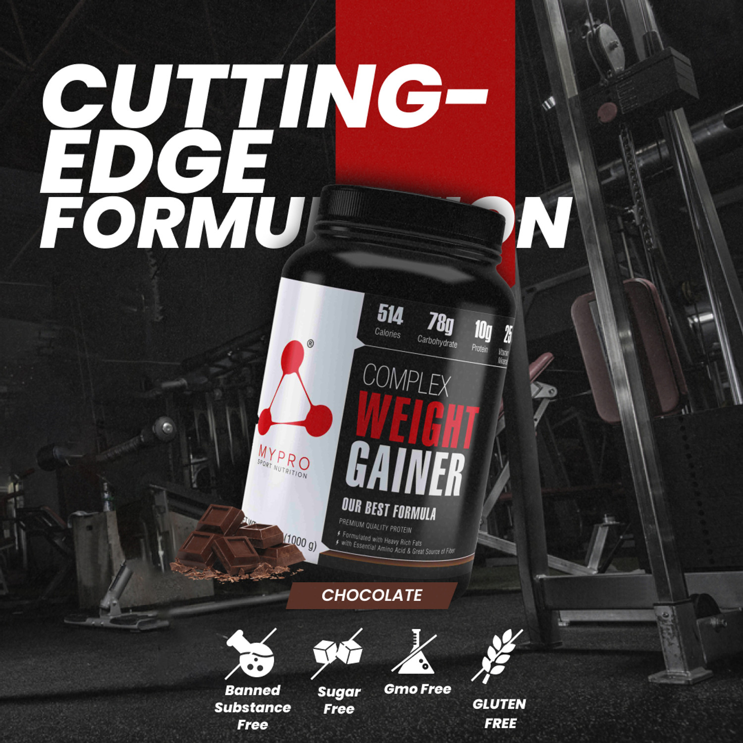 Image of Mypro Sport Nutrition Complex Weight Gainer Advanced High Protein Supplement Powder for Gym Workout Weight Gainers /Mass Gainers