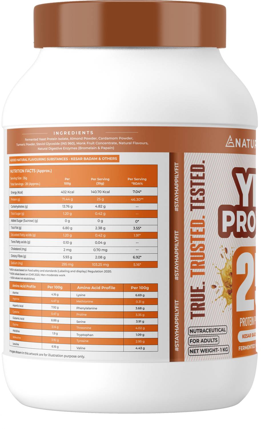Naturaltein Fermented Yeast Protein Powder 25g - Image 3