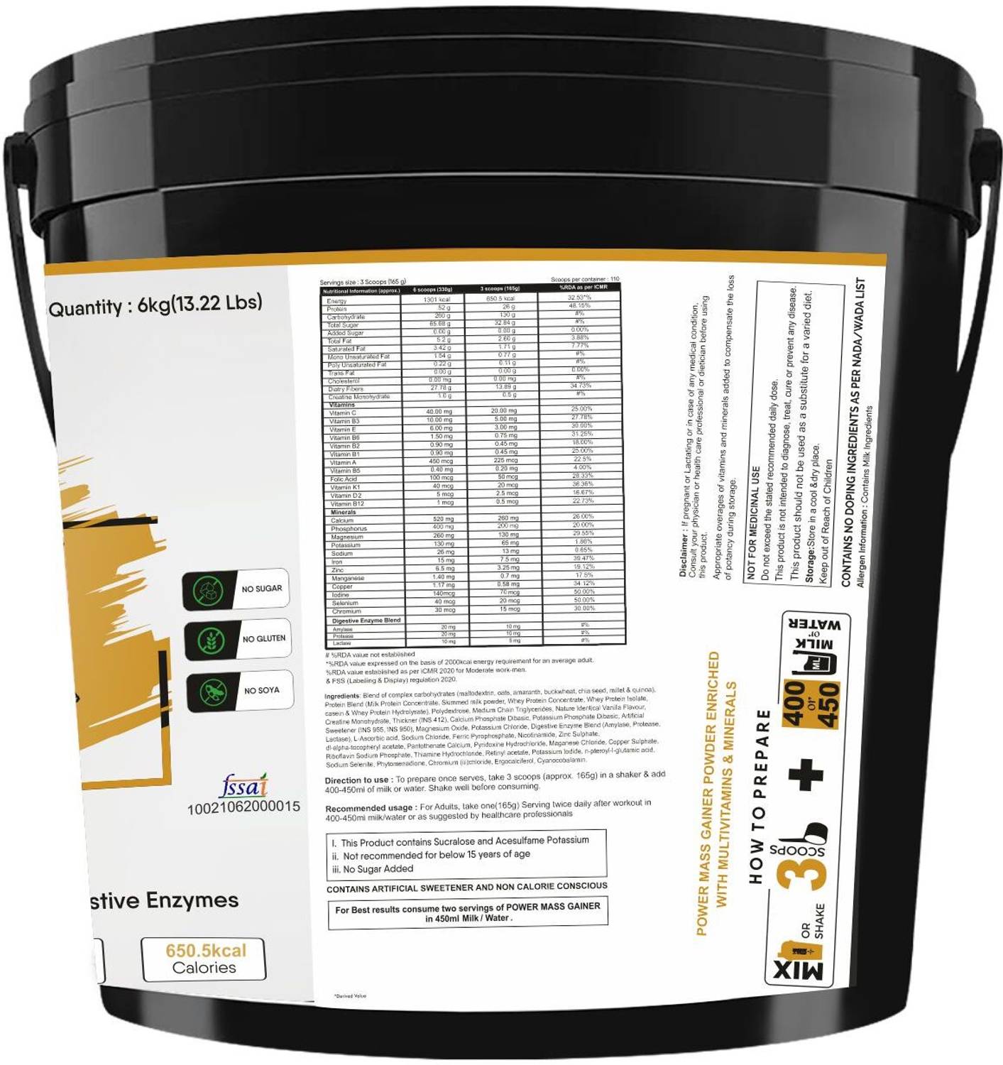 Star X nutrition Power Mass Gainer - Image 3