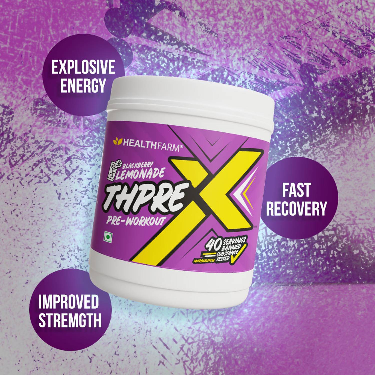HEALTHFARM ThpreX Pre Workout , Get Increased Energy, Endurance