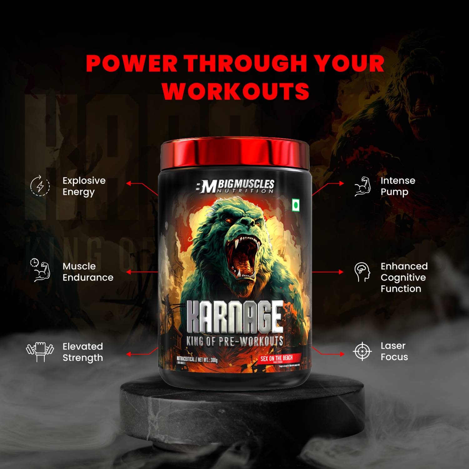 BIGMUSCLES Karnage Pre Workout - Image 3