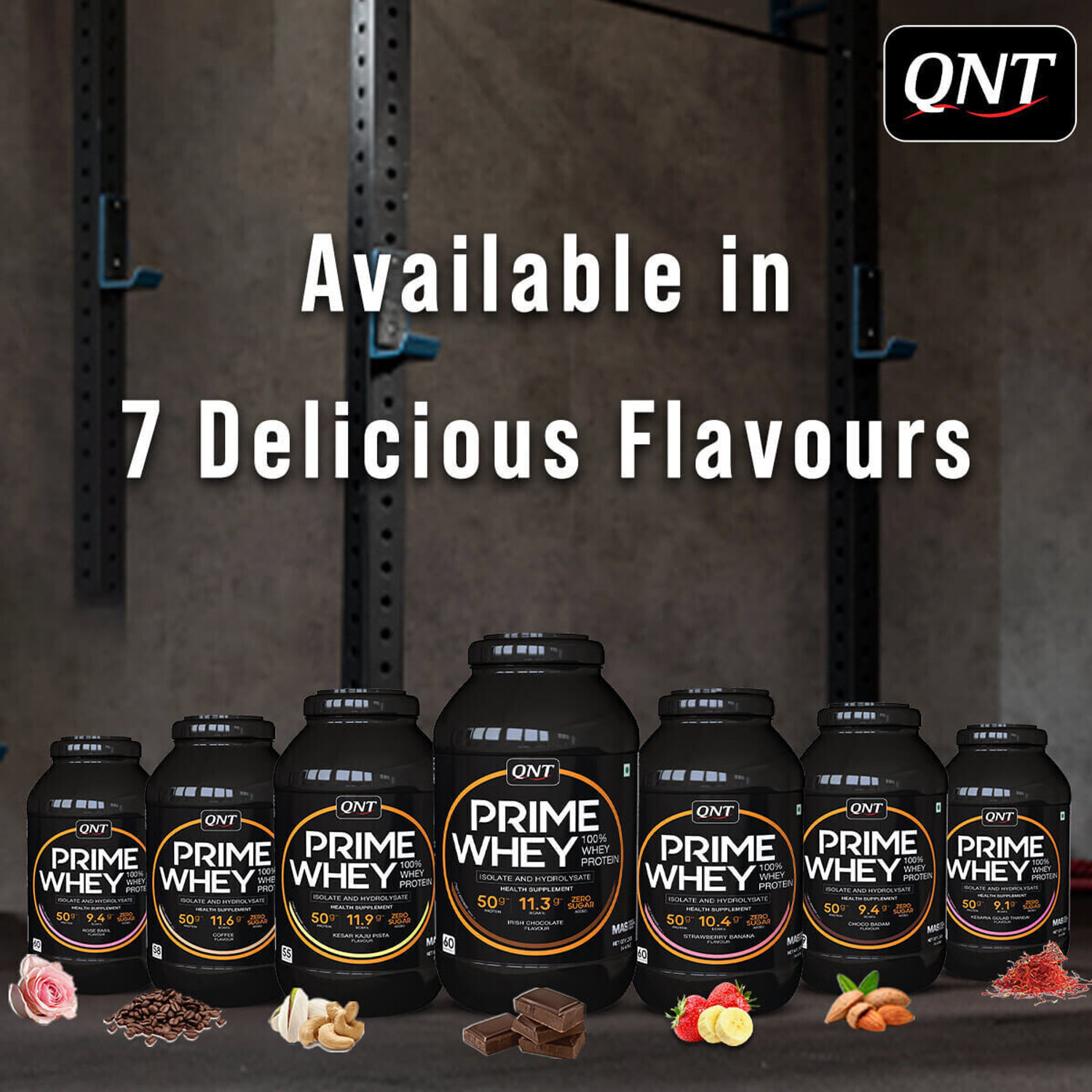 Image of QNT Prime Whey, 100% Whey Protein with whey Isolate, 2kg, Coffee Whey Protein