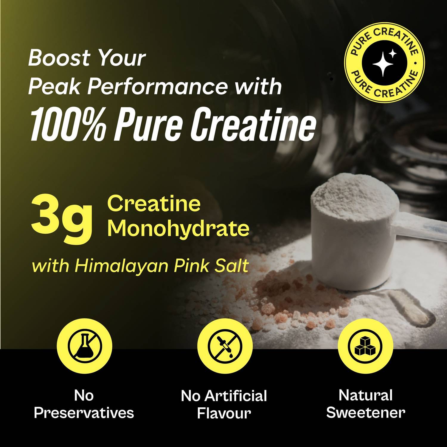 TATA 1mg Micronized Creatine Lemon 83 Servings - Image 4