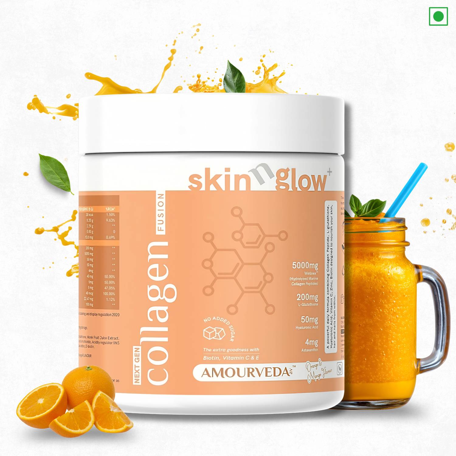 AmourVeda SkinNglow+ Japanese (Wellnex) Hydrolyzed Marine Collagen with L- Glutathione Protein Blends Price in India - Buy AmourVeda SkinNglow+  Japanese (Wellnex) Hydrolyzed Marine Collagen with L-Glutathione Protein  Blends online at Flipkart.com