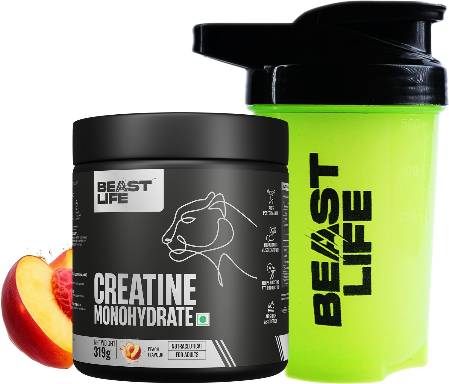 Image of BeastLife Pure Creatine Monohydrate with Shaker Creatine
