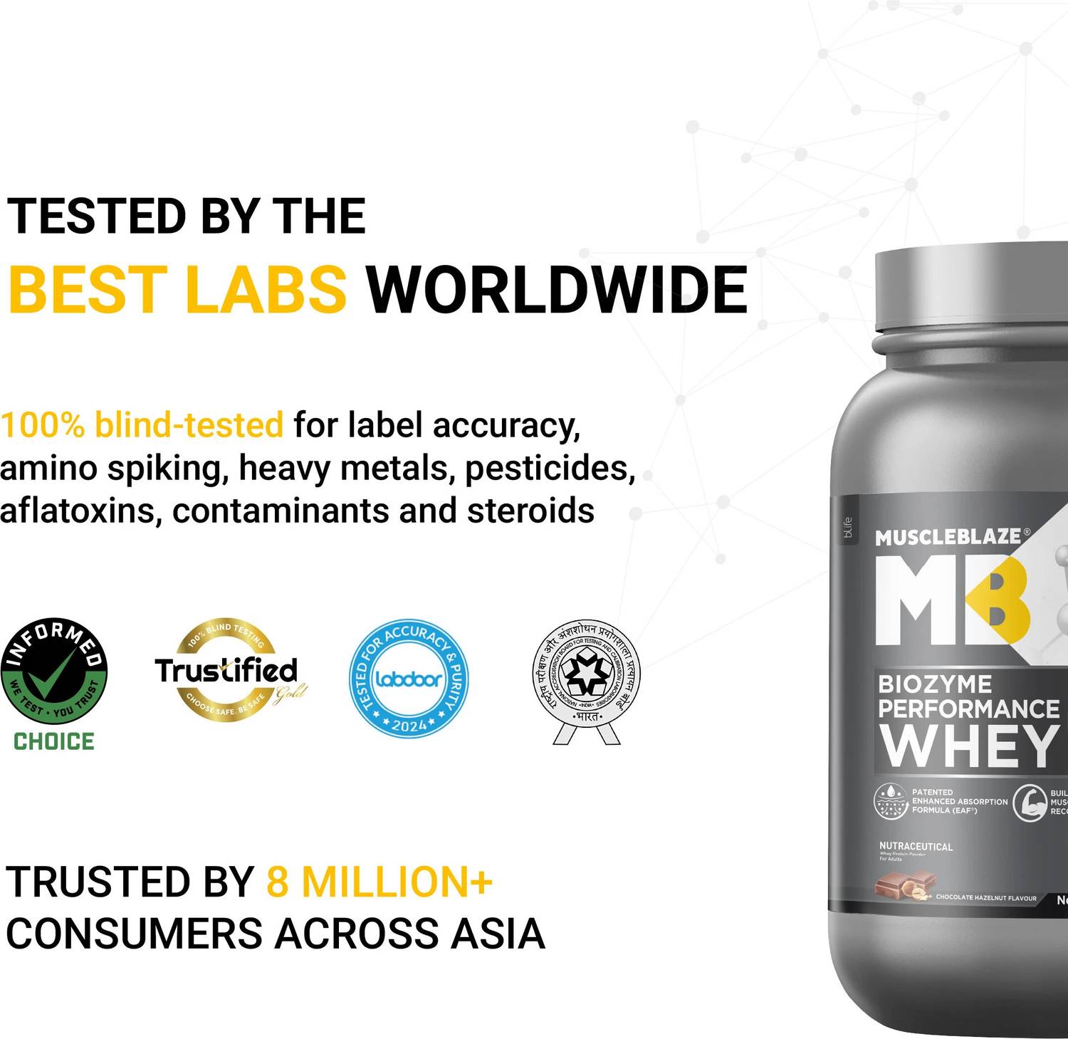 MUSCLEBLAZE Biozyme Performance Whey Protein 1 kg - Image 4