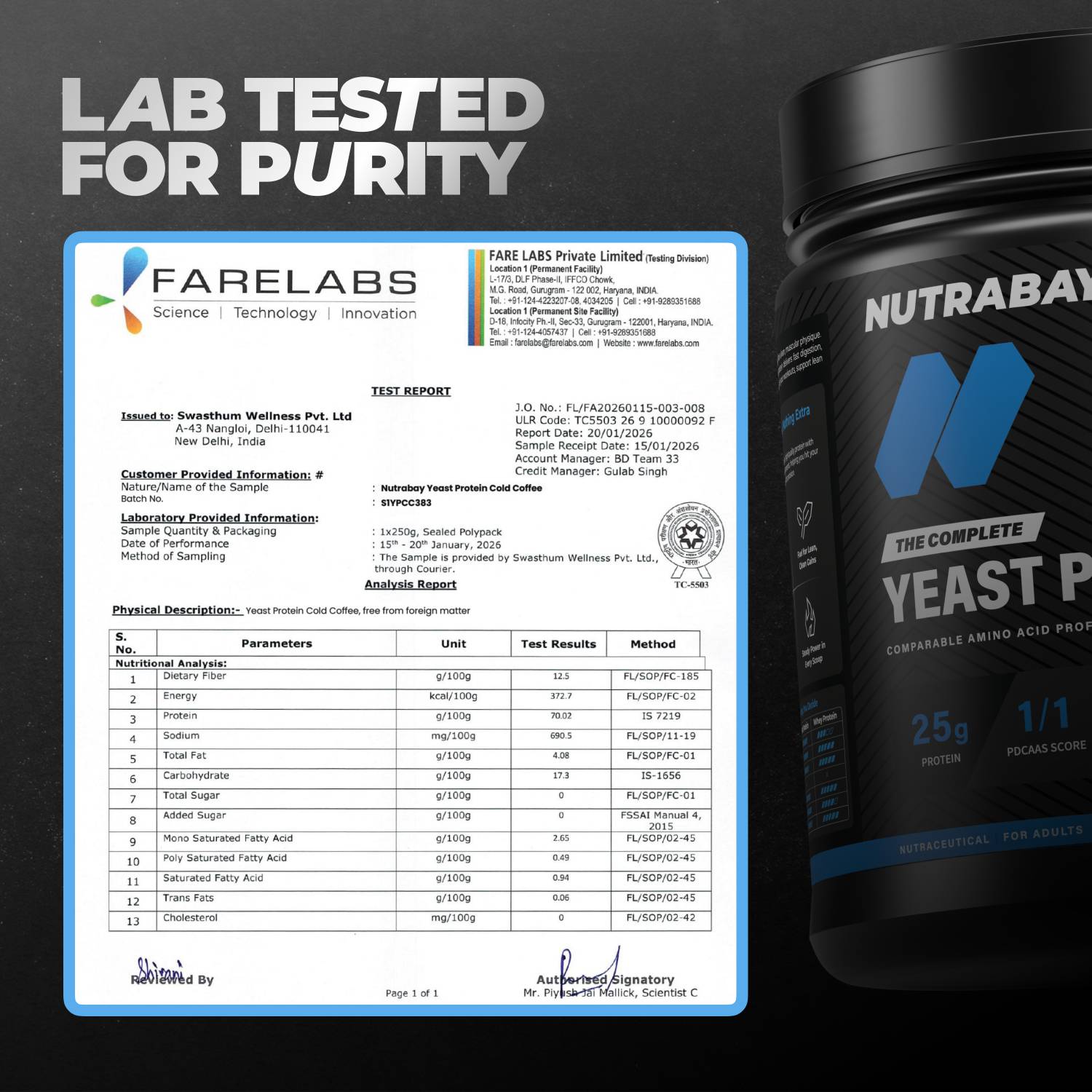 Nutrabay Yeast Protein Powder 25g - Image 5