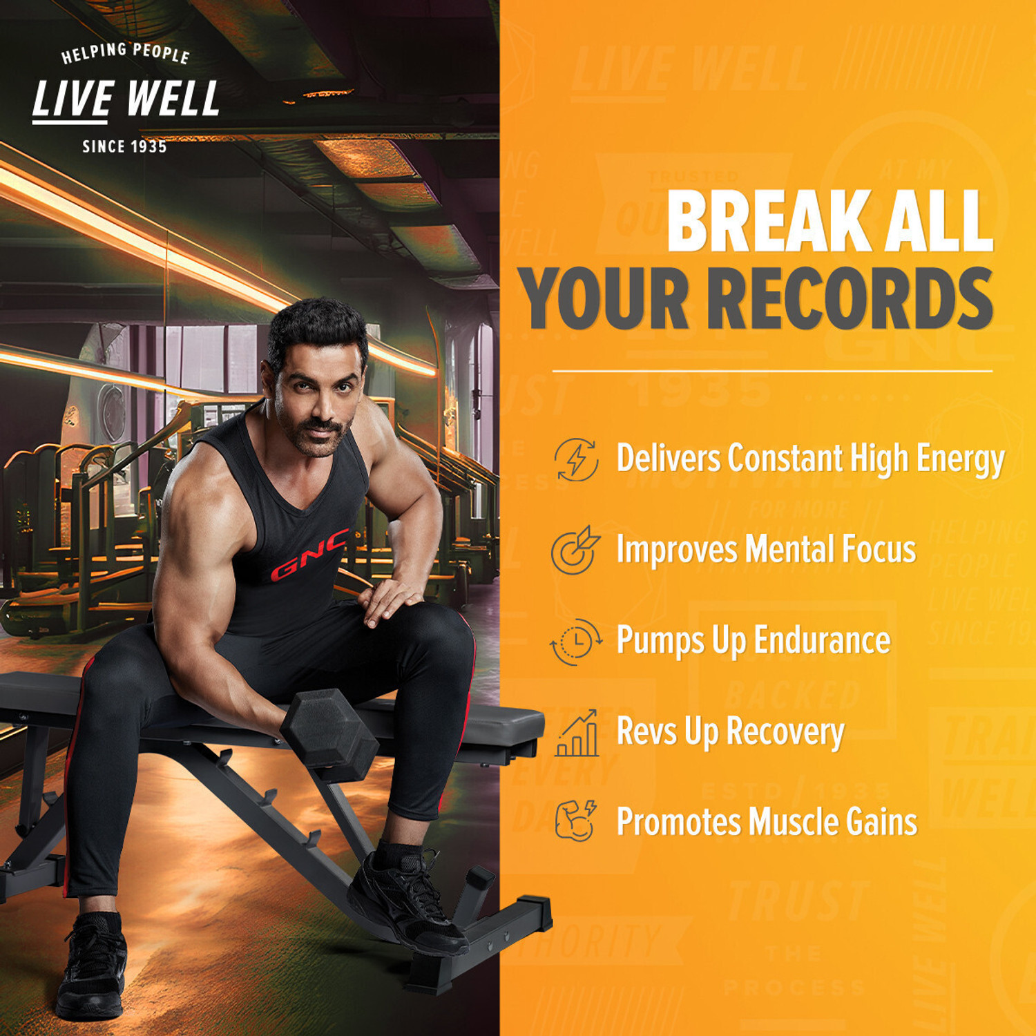 Image of GNC Pro Performance | 360 gm | 30 Servings | Blood Orange Pre Workout (360 g, Lemon)