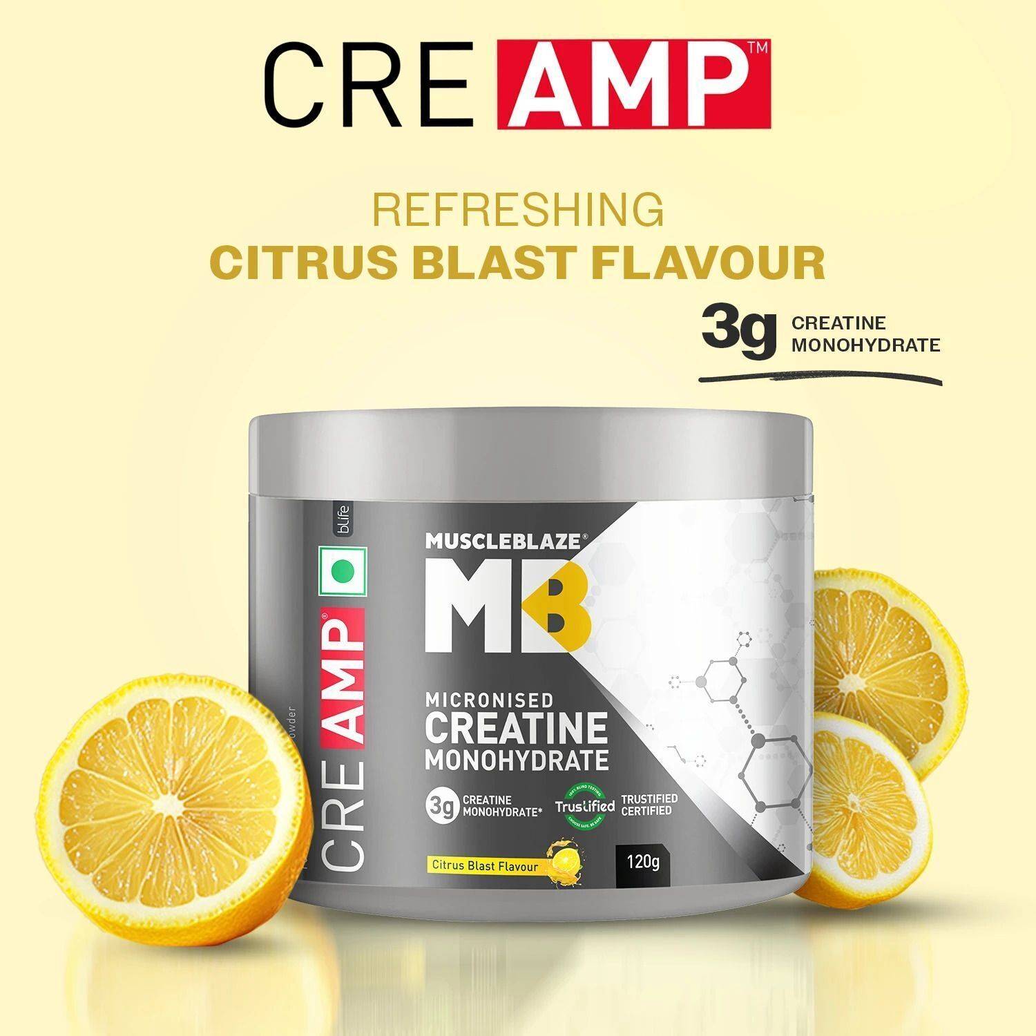 MUSCLEBLAZE Micronised Creatine Monohydrate Powder 200g - Image 2