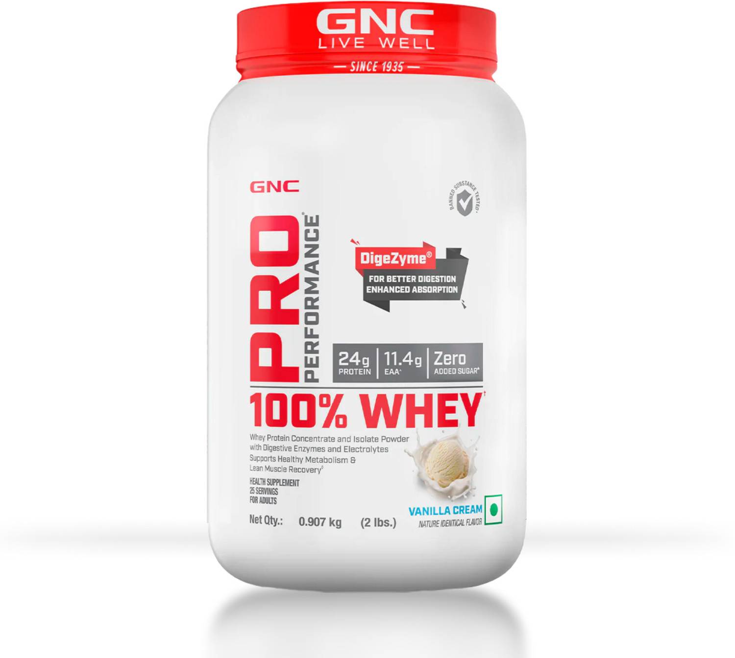 GNC Pro Performance 100% Whey Protein Powder - Image 1