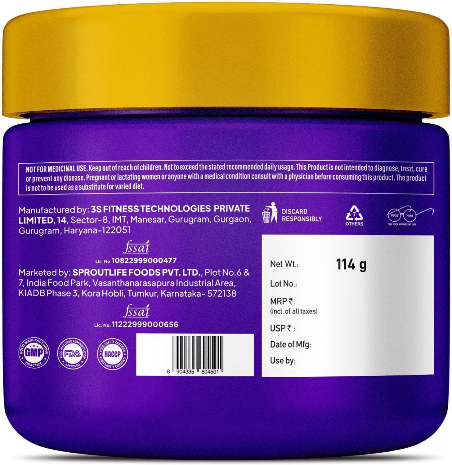 Image of Yogabar Creatine Combo Monohydrate Pure- Packed for Strength & Performance 3g per Scoop Creatine