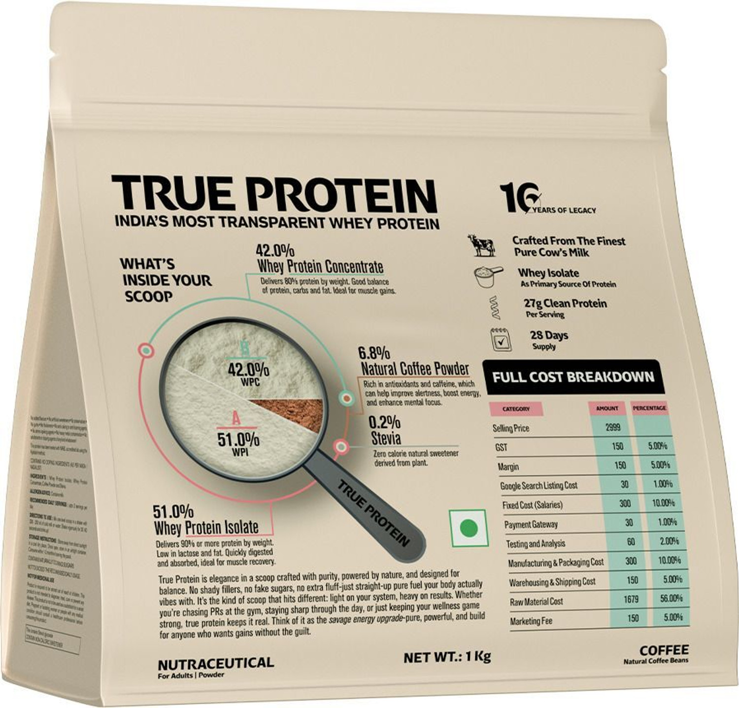 Image of TRUE PROTEIN Clean Whey Protein
