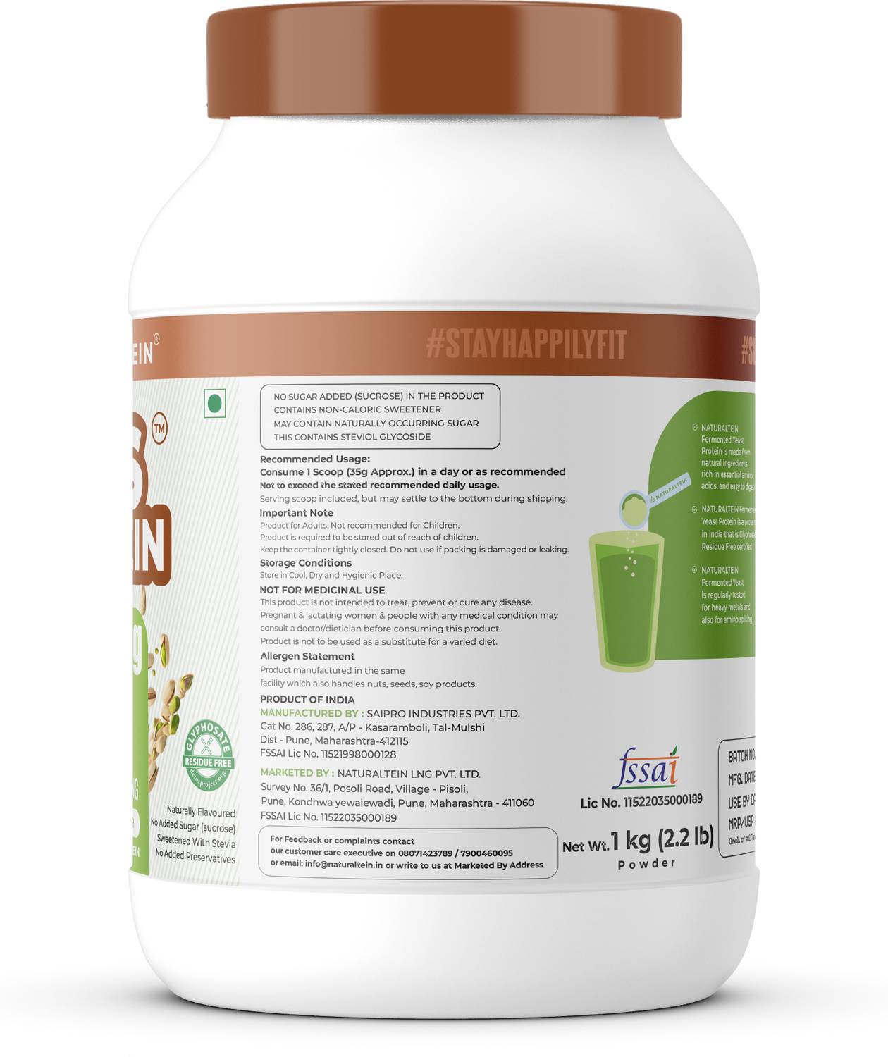 NATURALTEIN Fermented Yeast Protein Powder 25g - Image 3