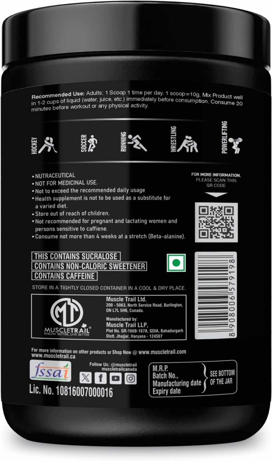 Image of Muscle Trail BLACK STORM Pre Workout