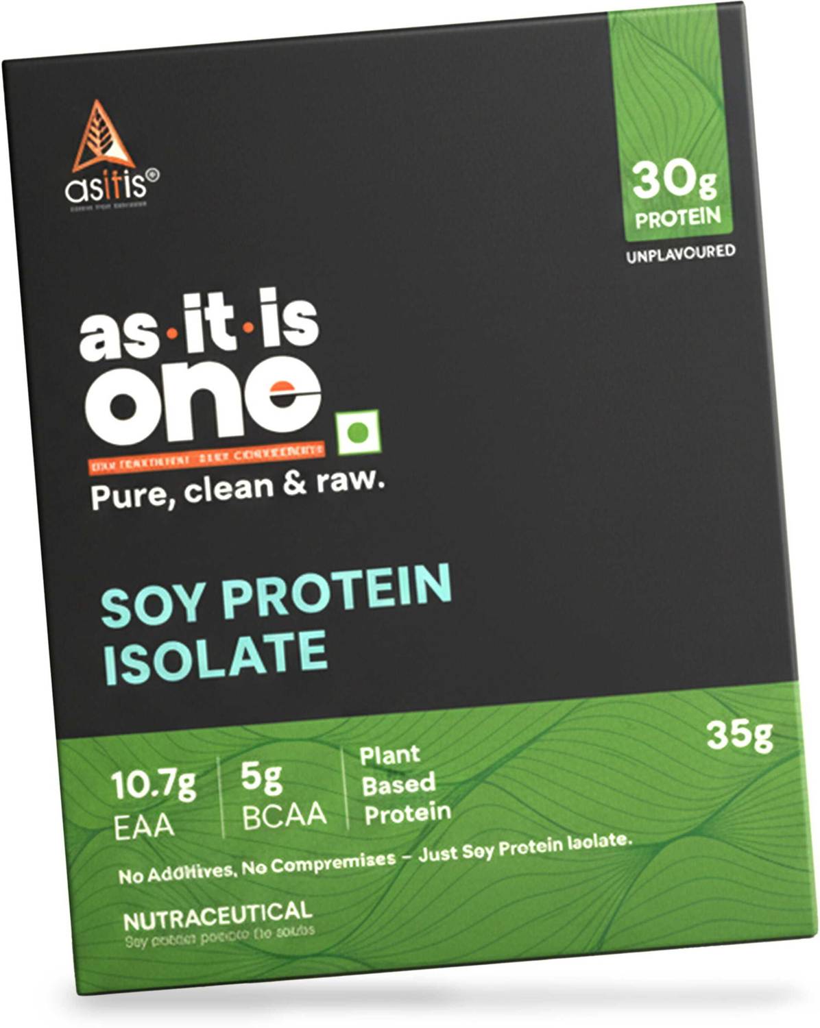AS-IT-IS Nutrition One Soy Protein Isolate, Unflavored & Unsweetened - Plant Based Protein Plant-Based Protein
