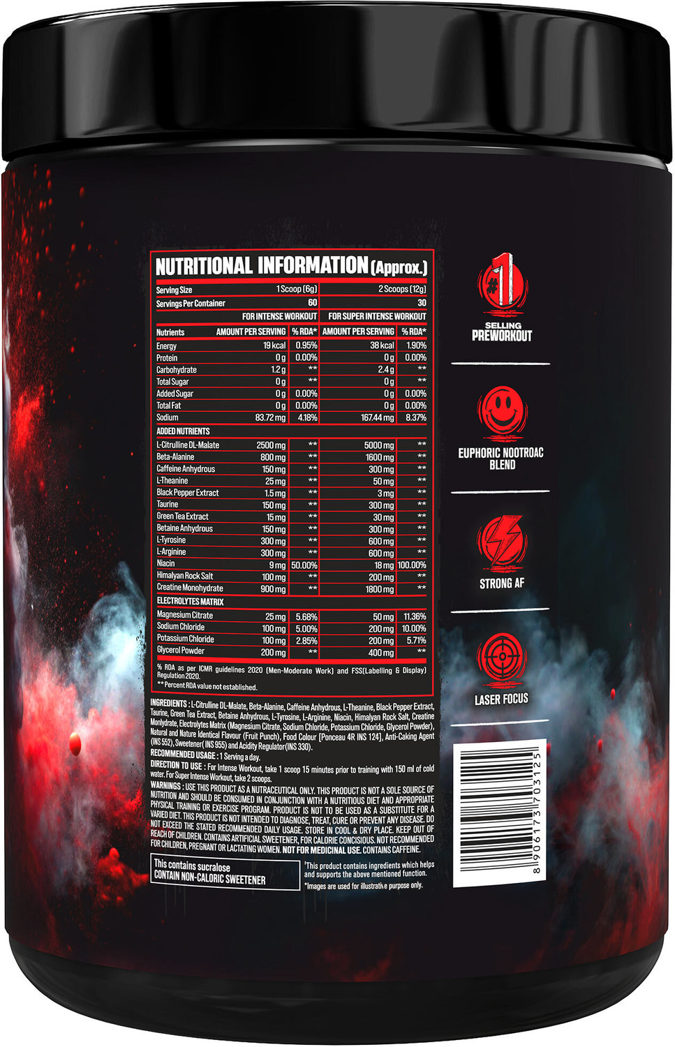 Image of BIGMUSCLES NUTRITION Freak Sex On The Beach Preworkout 60 Serving Pre Workout