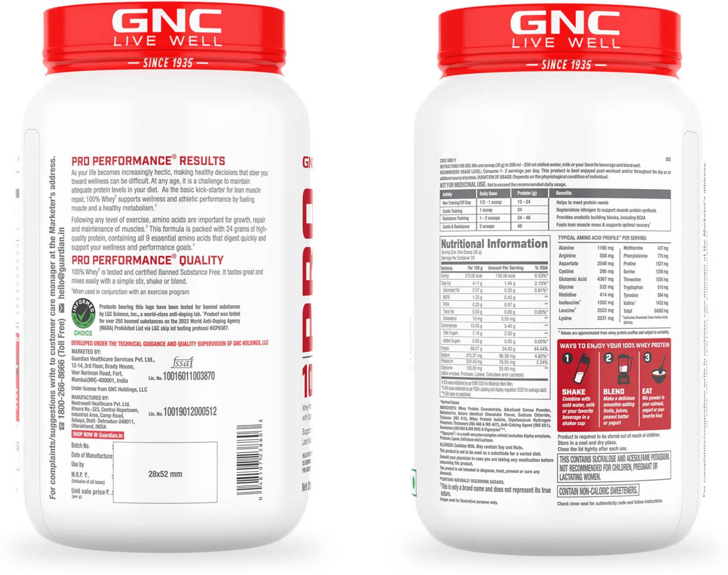 GNC Pro Performance 100% Whey Protein Powder - Image 5