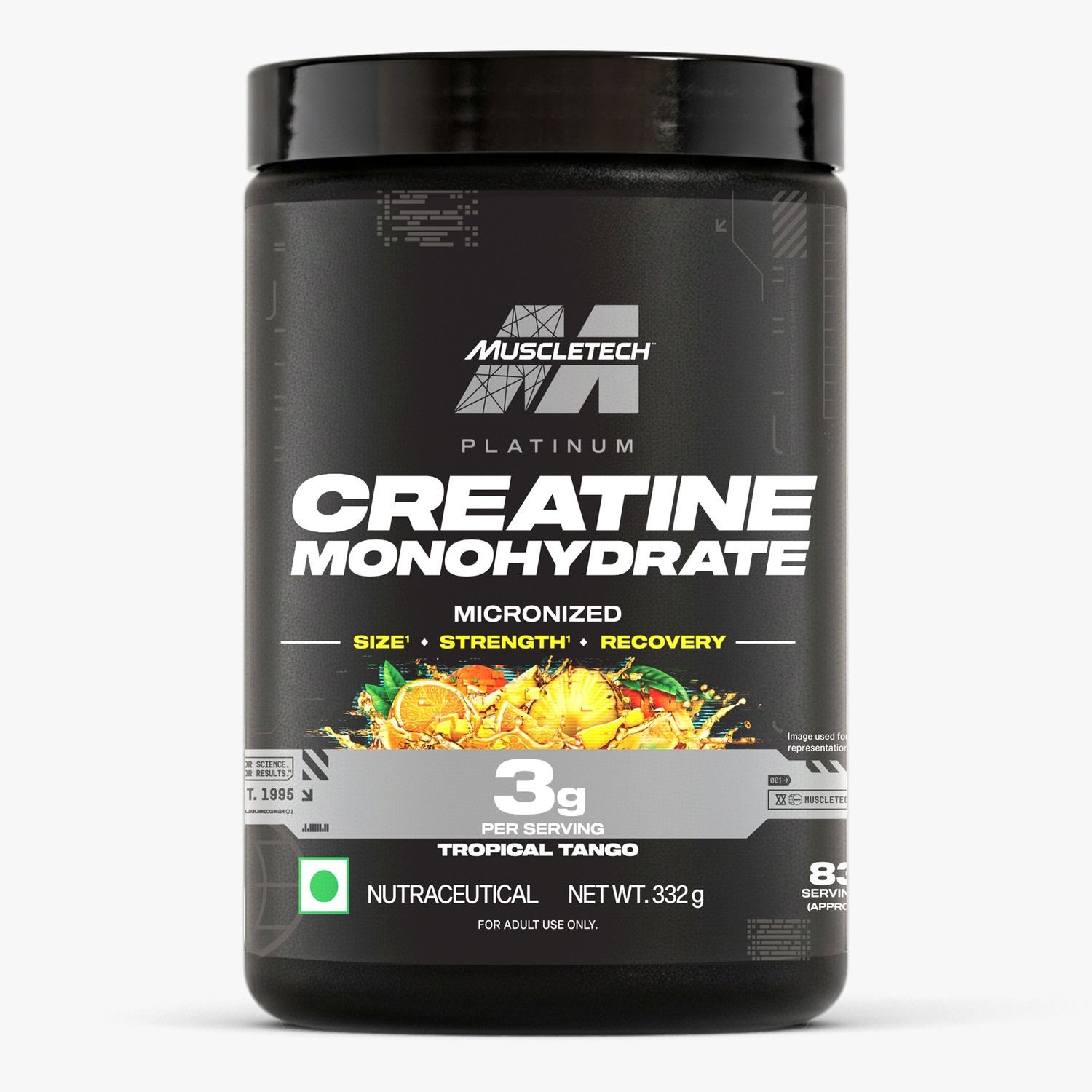 Image of Muscletech Platinum Creatine Monohydrate Micronized Powder | 3 g Creatine per Serving Creatine