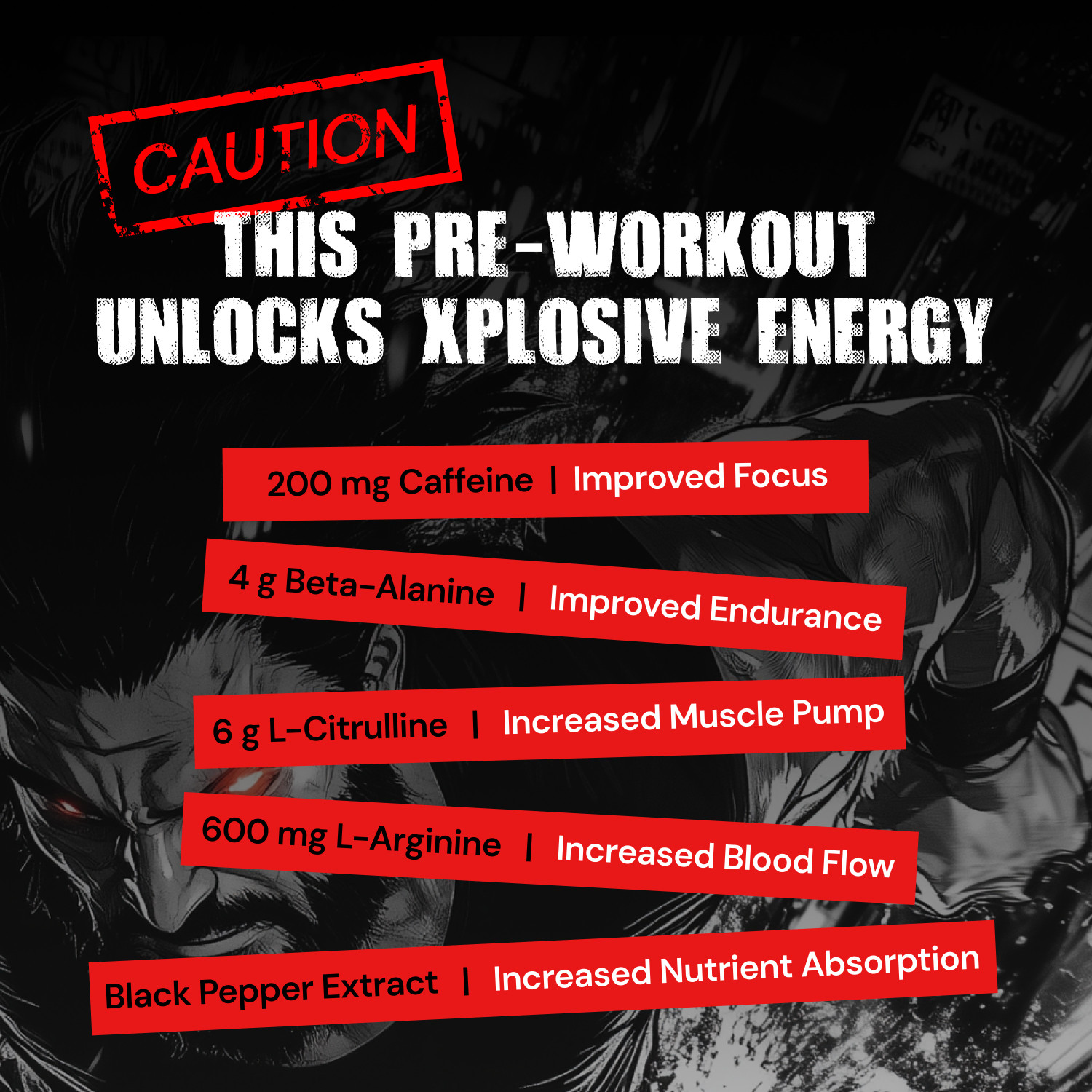 Image of Nutrabay RageX Pre-Workout | L-Citrulline, Beta-Alanine, Caffeine Pre Workout