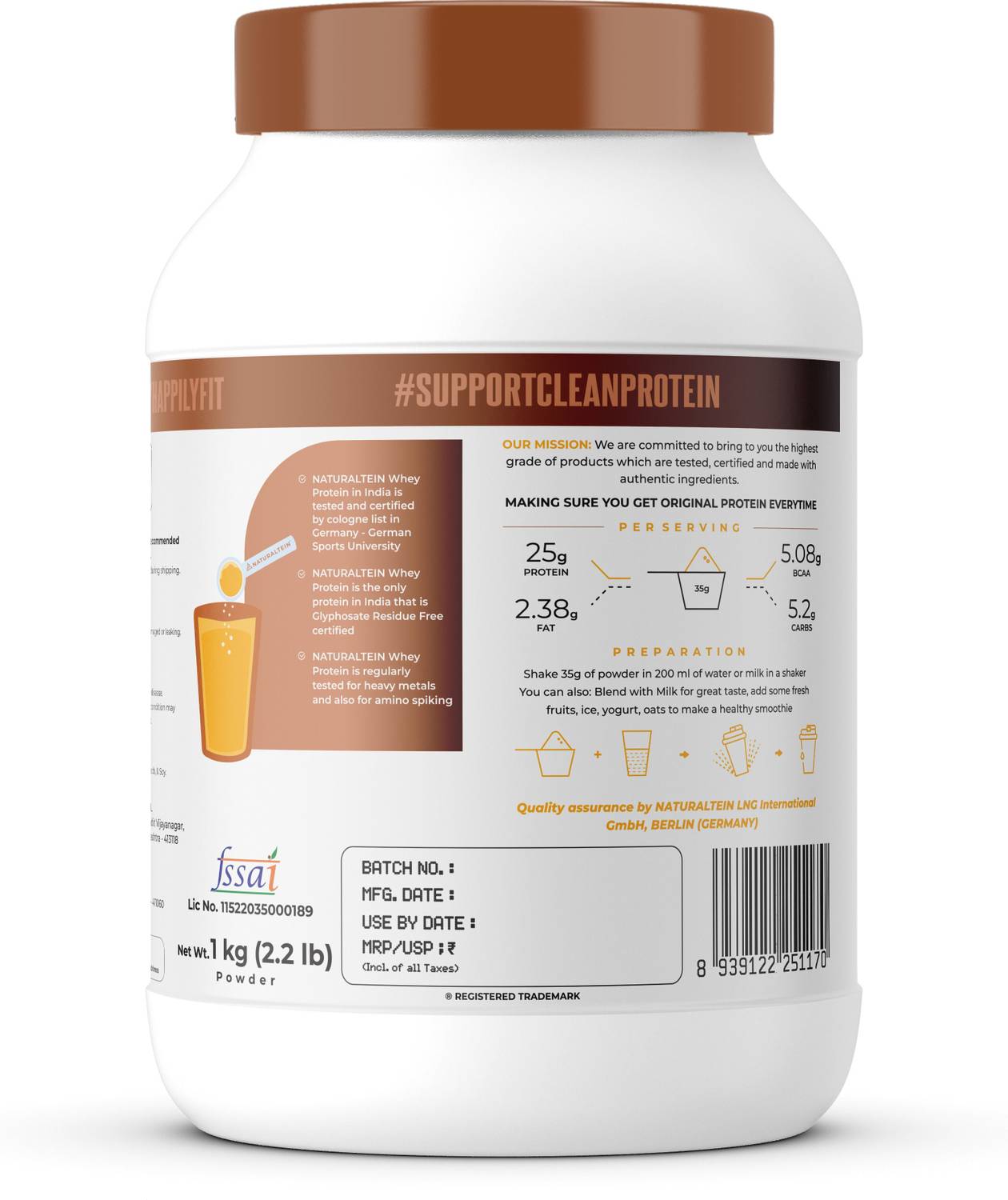 Naturaltein Yeast-Aamras PO2 2kg Protein - Image 3