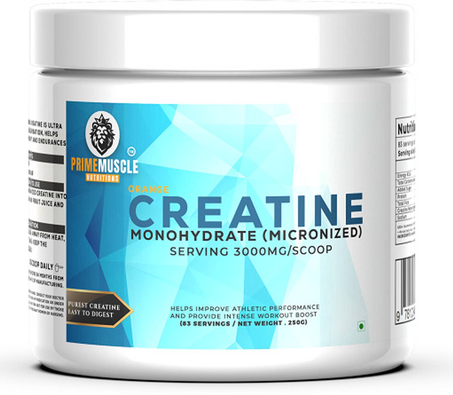 Primemuscle Creatine Monohydrate 100% Pure