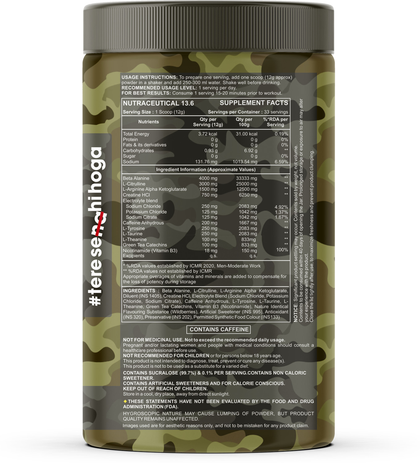 Image of Bigflex Nuke Pre-Workout Supplement Creatine