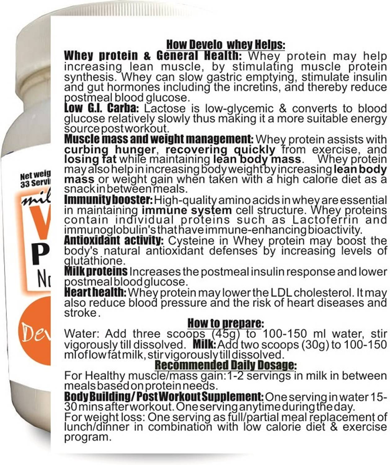 can glutathione cause low blood pressure DEVELO Sugar Free Unsweetened Whey Protein Price in India