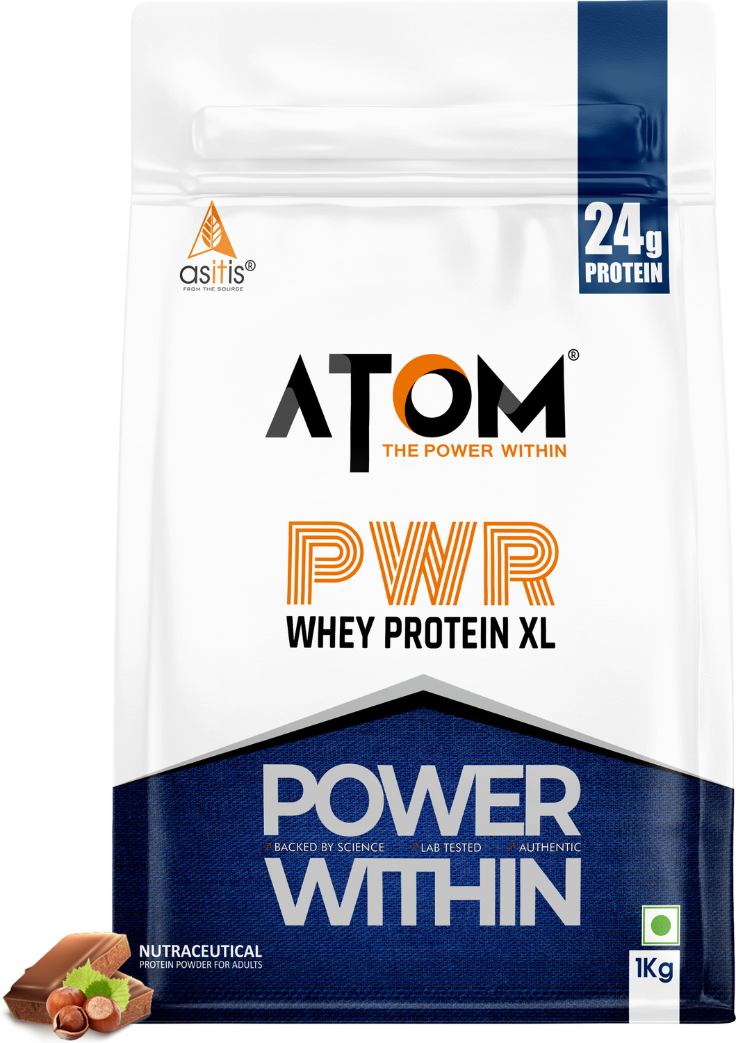 Image of AS-IT-IS Nutrition ATOM PWR Whey XL - Powered with Fermented Yeast Protein Isolate Whey Protein
