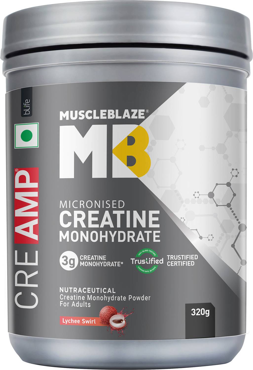 MUSCLEBLAZE Micronised Creatine Monohydrate 200g - Image 1