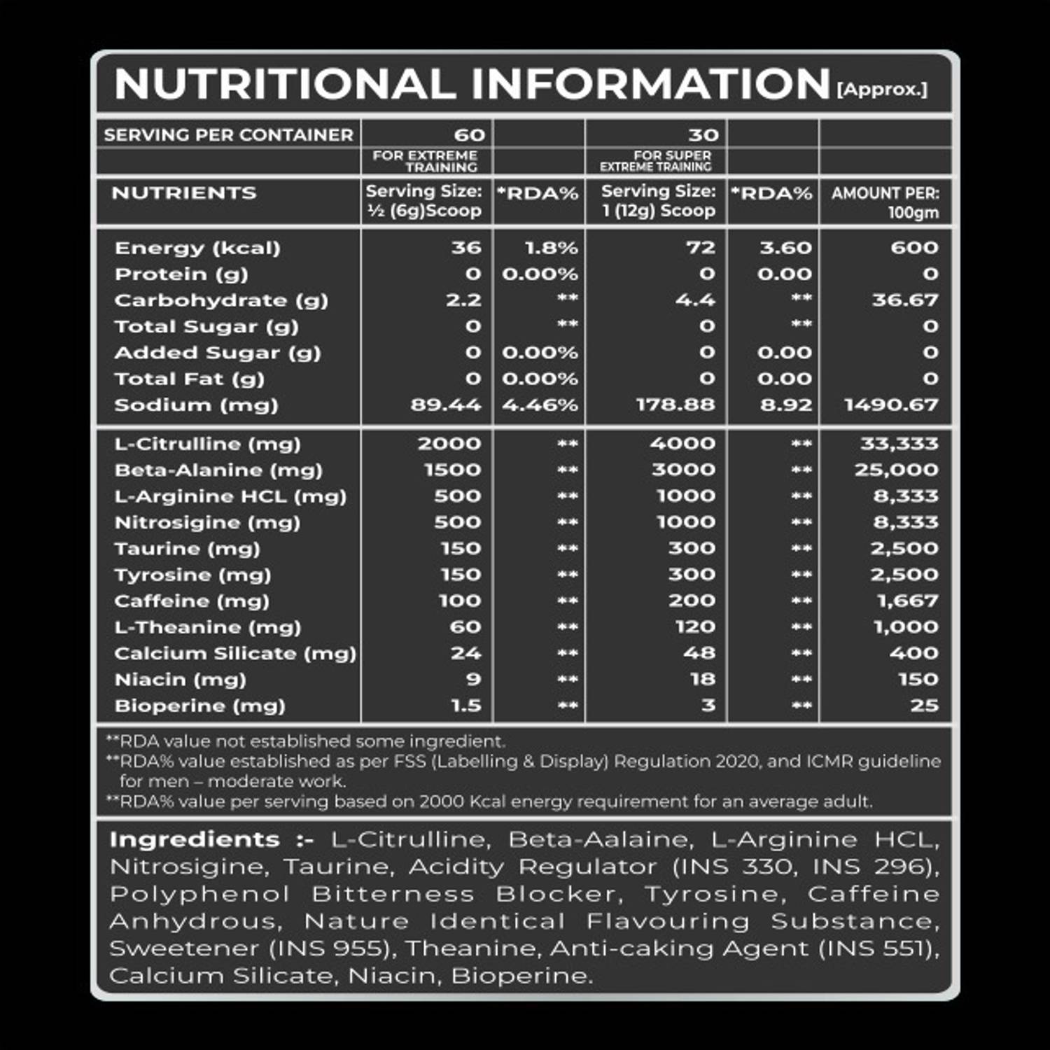 HELIXLABZ Kraken Pre-Workout - Image 2
