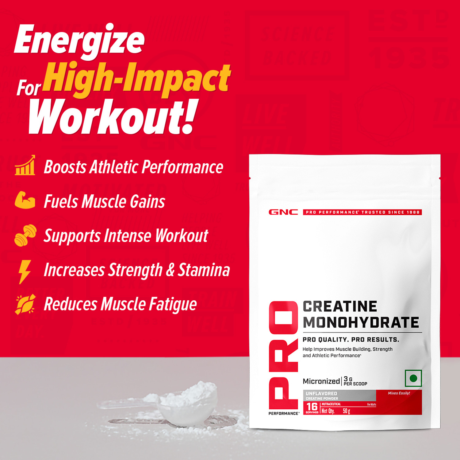 Image of GNC Pro Performance Creatine Monohydrate Creatine