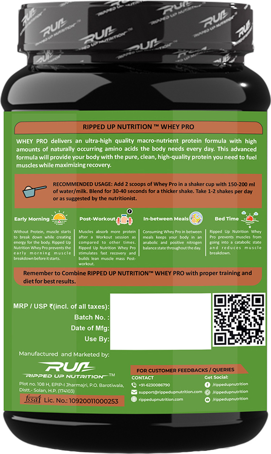 Image of Ripped Up Nutrition Whey Pro(TRUSTIFIED)-24GM Protein-Low Carbs ,Digestive Enzimes Whey Protein