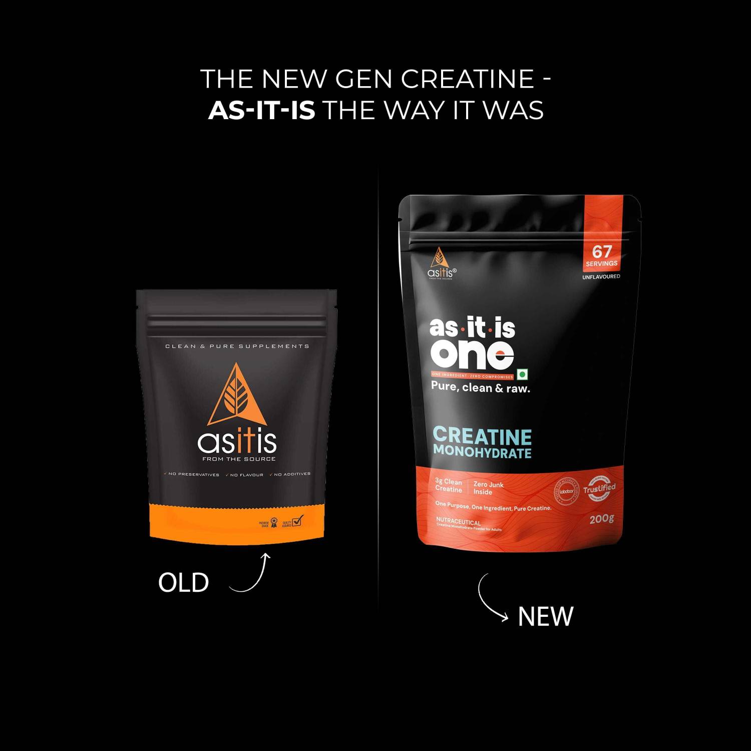 AS-IT-IS Nutrition One Monohydrate Creatine 200 g - Image 2