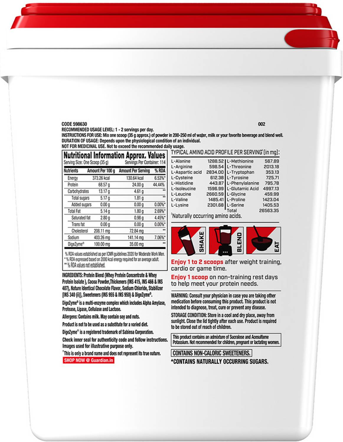 GNC Pro Performance 100% Whey Protein 4 kg - Image 4
