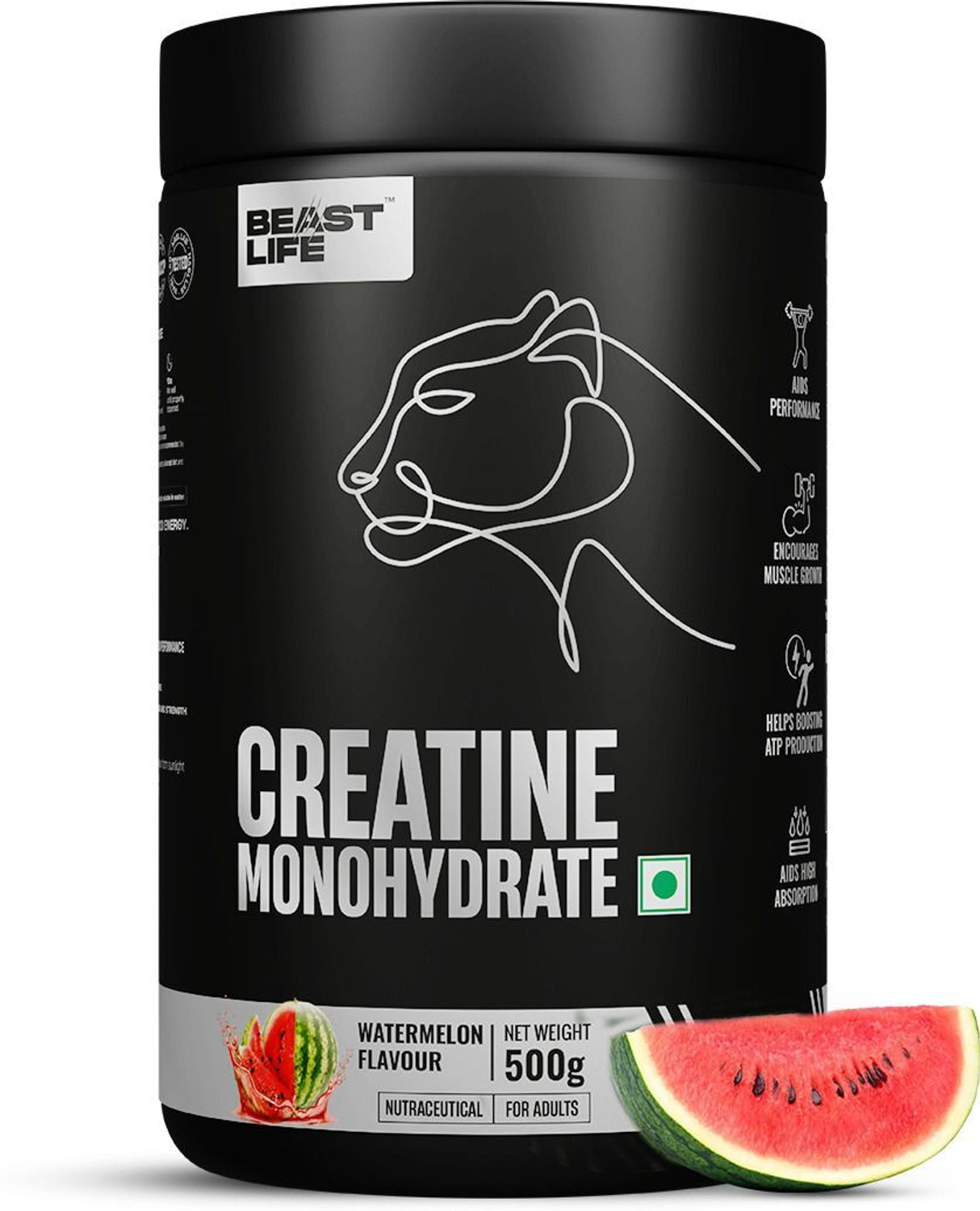 Image of BeastLife Creatine Monohydrate | 166 Servings | Micronised Creatine| NABL Lab Tested Creatine