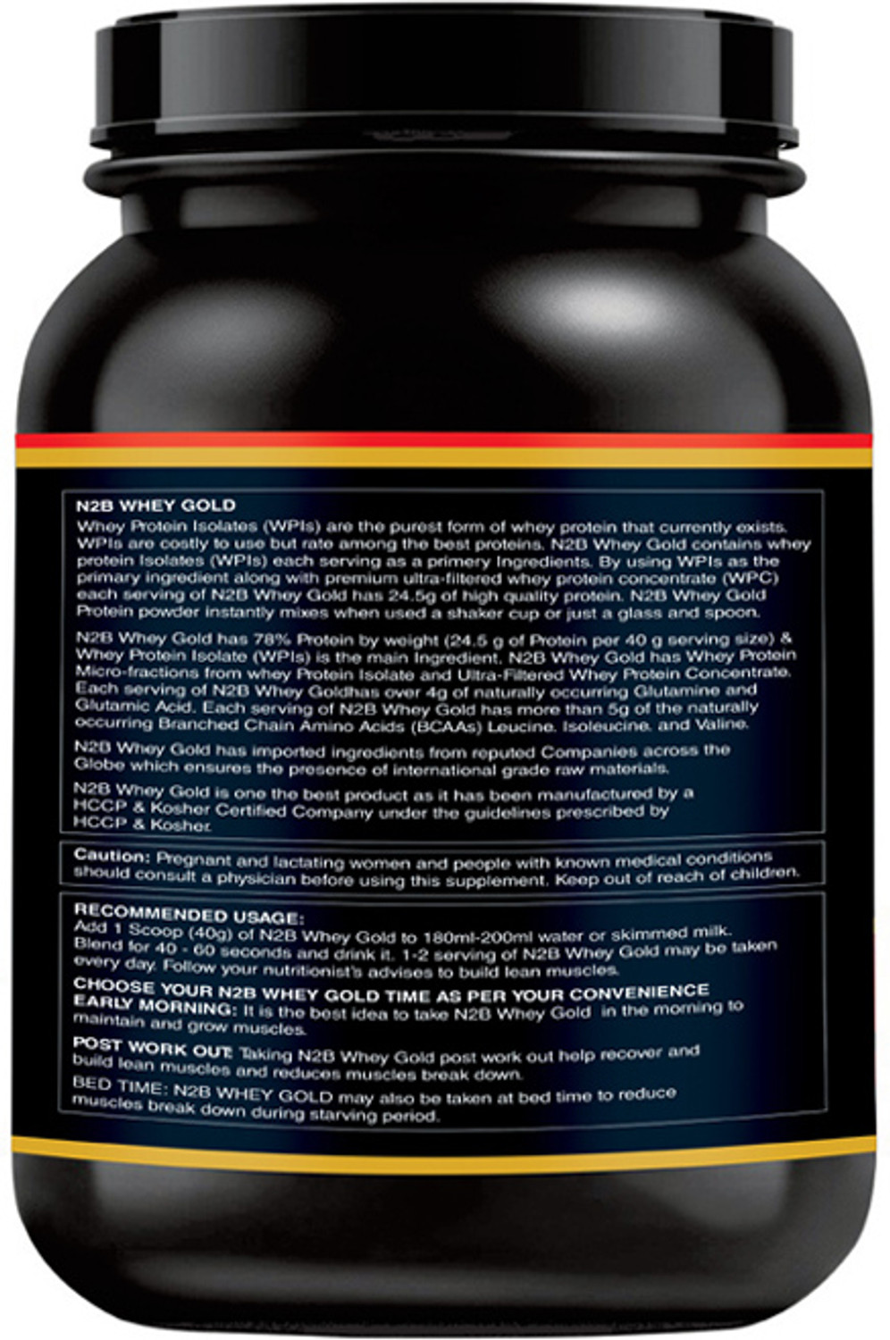 Image of N2B Whey Gold Protein Supplement Powder Weight Gainers /Mass Gainers