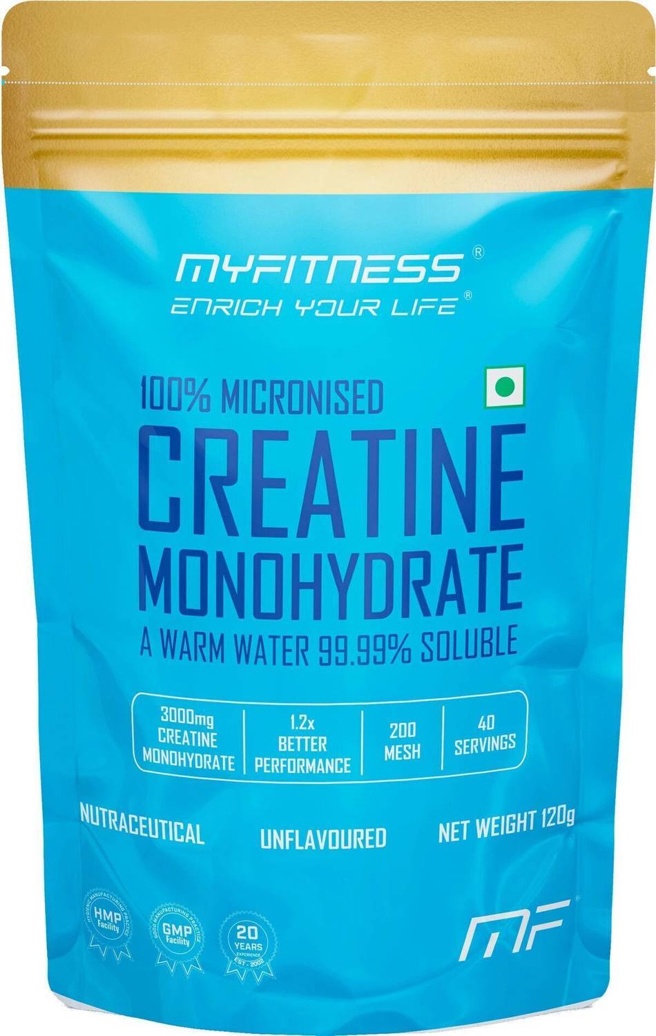 MYFITNESS Monohydrate Creatine Powder 40 Servings - Image 2