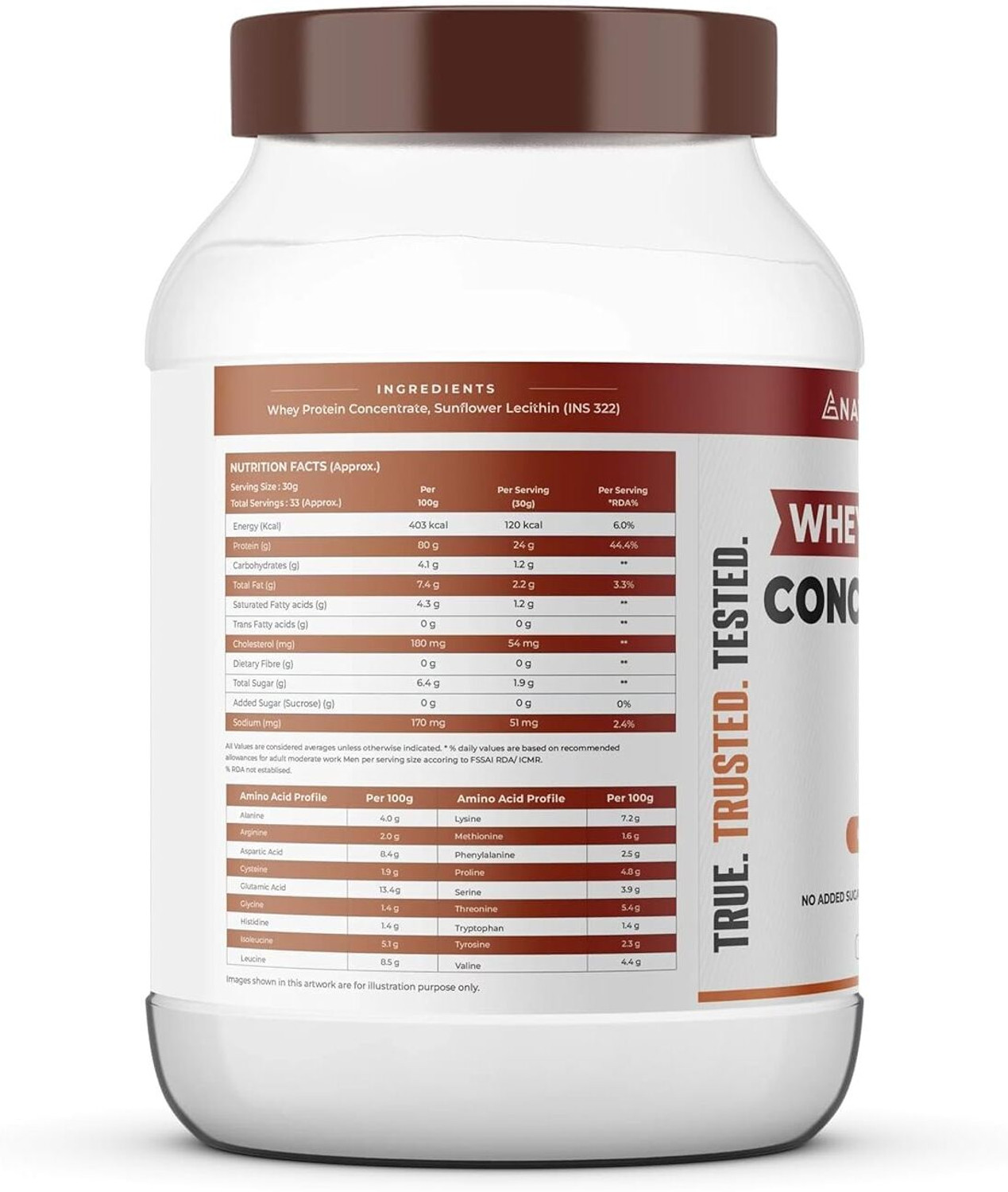 Image of NATURALTEIN Natural Whey Protein Concentrate Unflavoured | 1 kg | No Artificial Sweeteners Whey Protein