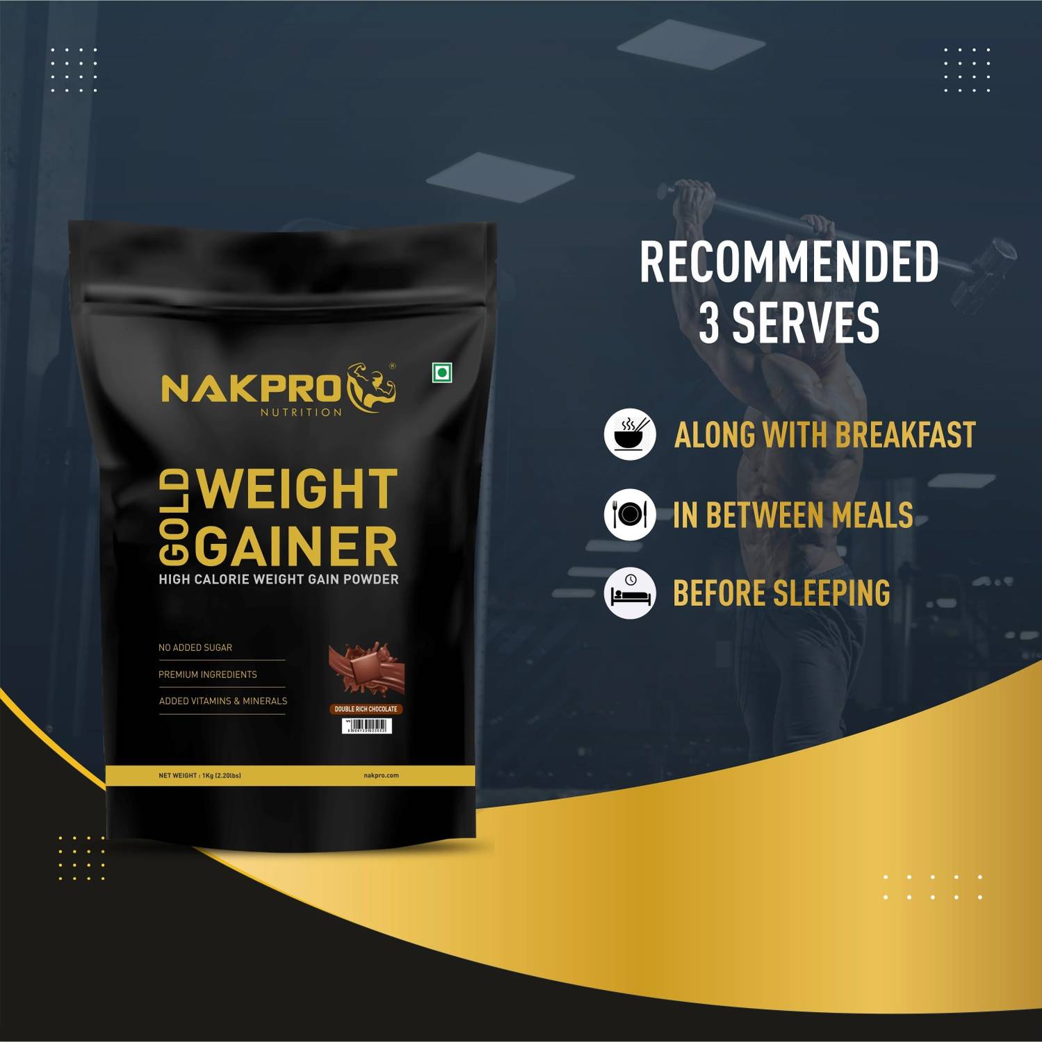 Nakpro WeightGainer High Protein Powder - Image 5